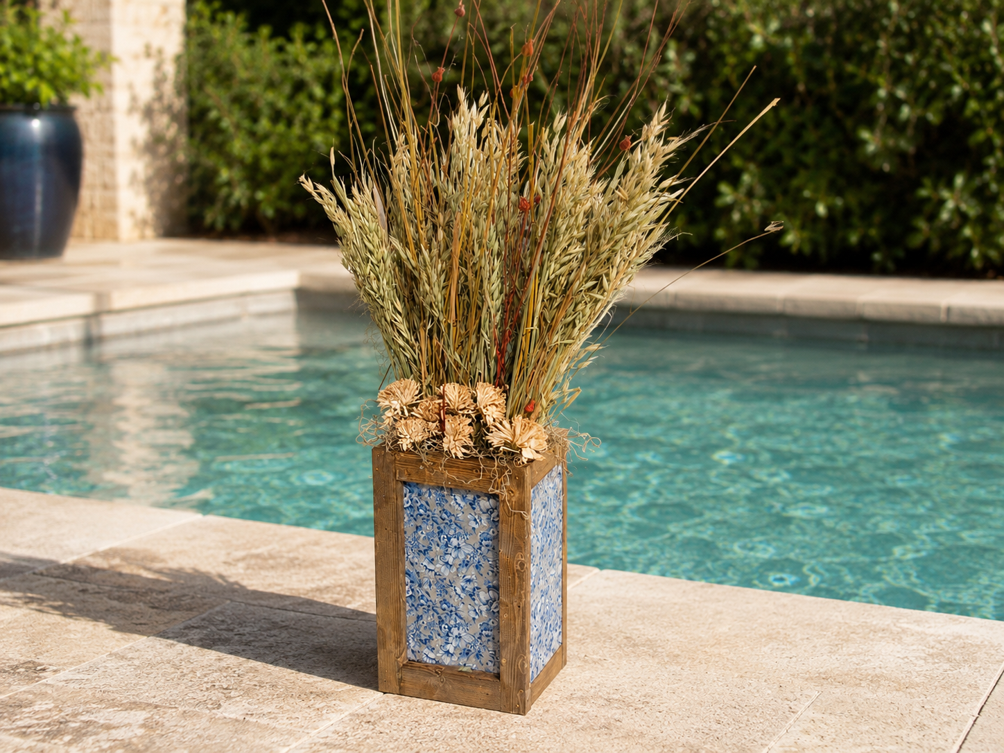 Rustic Floral Planter