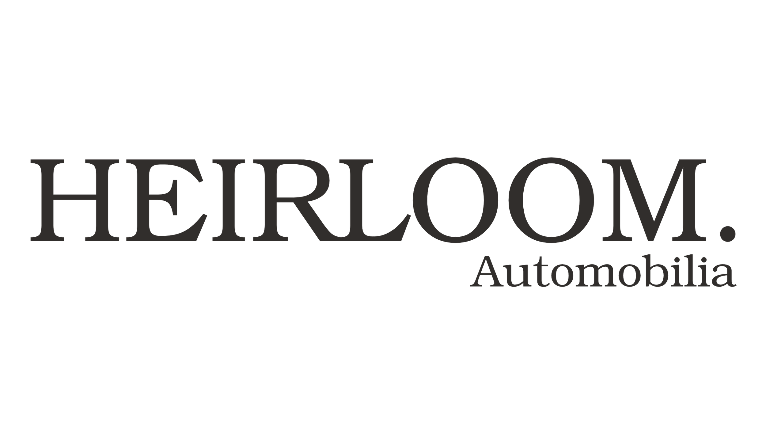 Logo for Herloom Automobilia featuring the brand name in large black letters with the word 'Automobilia' underneath.