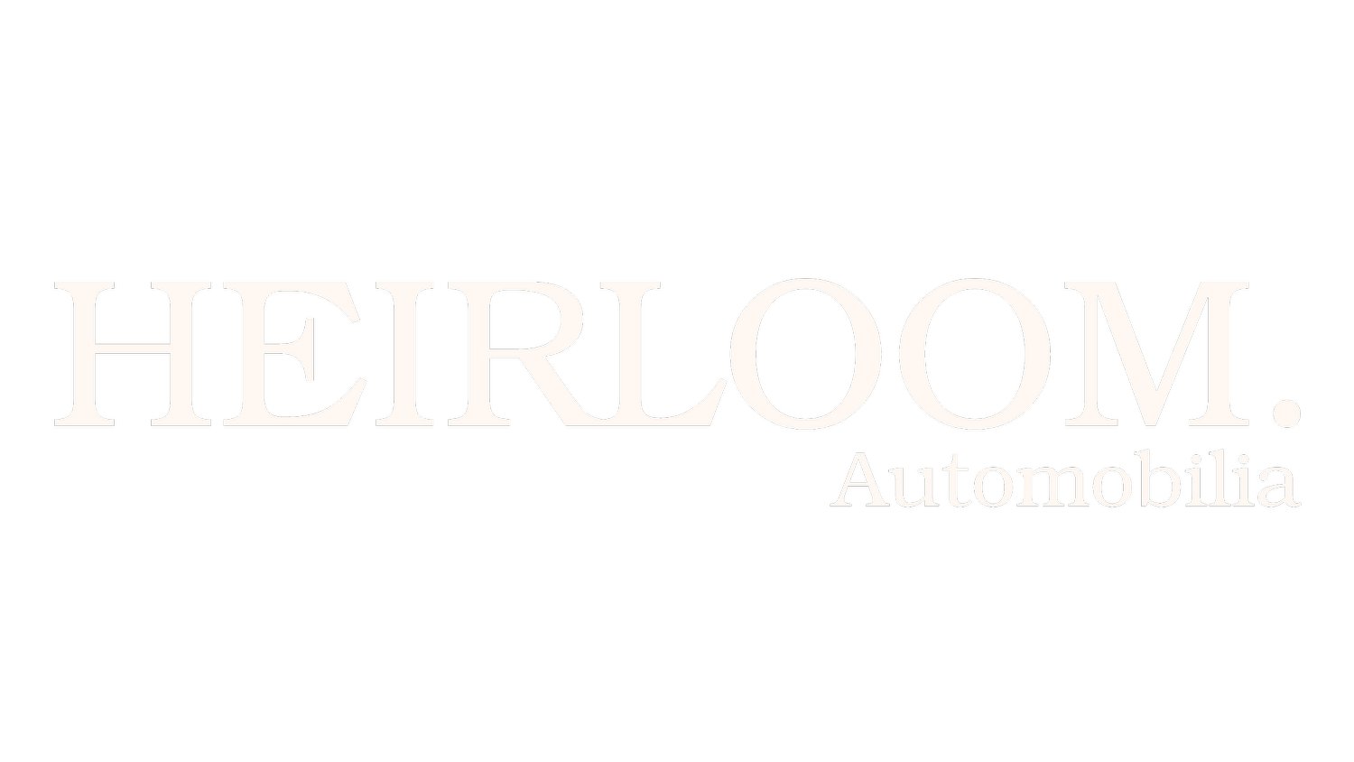 HEIRLOOM. Automobilia
