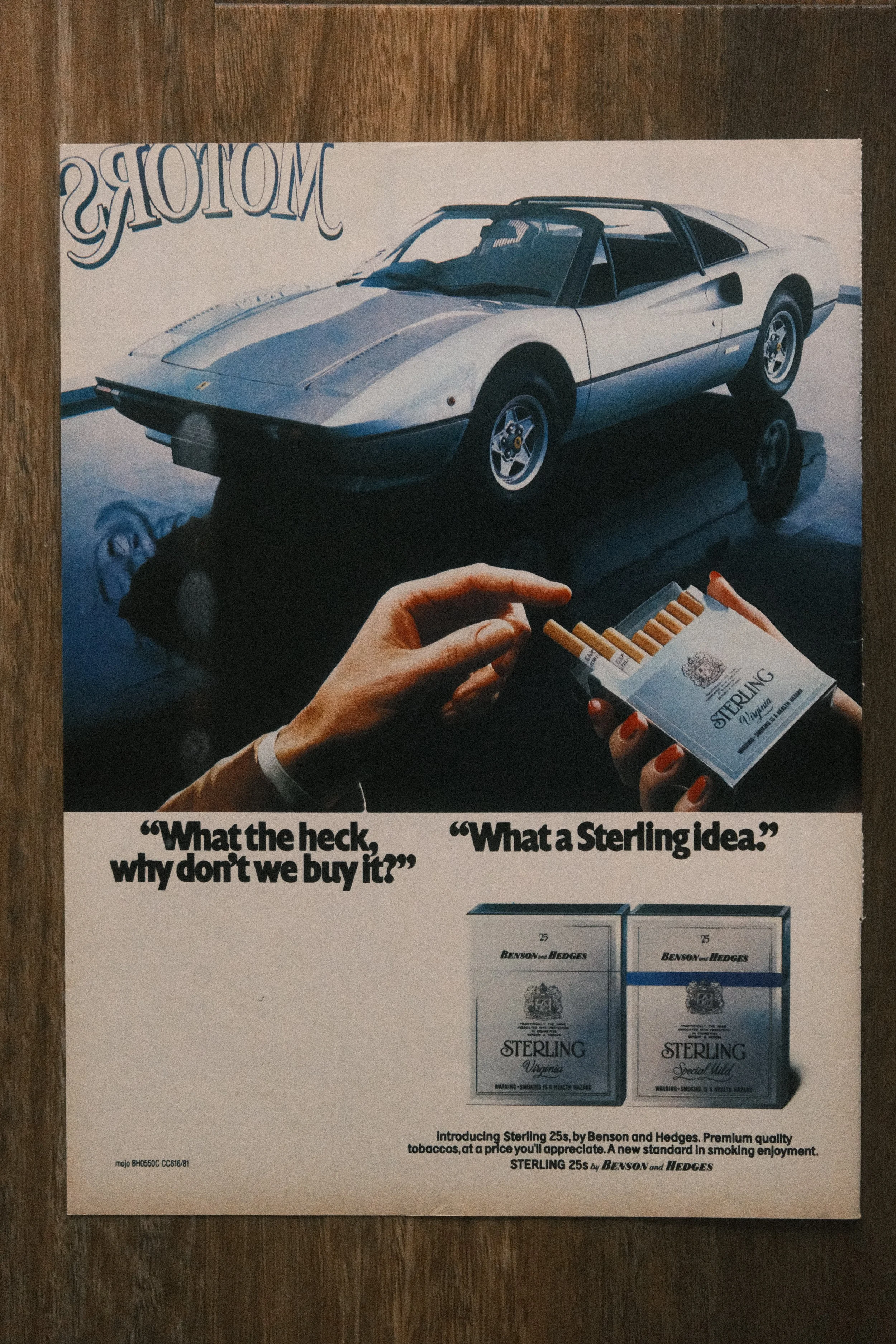 Ferrari - 'Sterling Cigarettes' (1-Page)