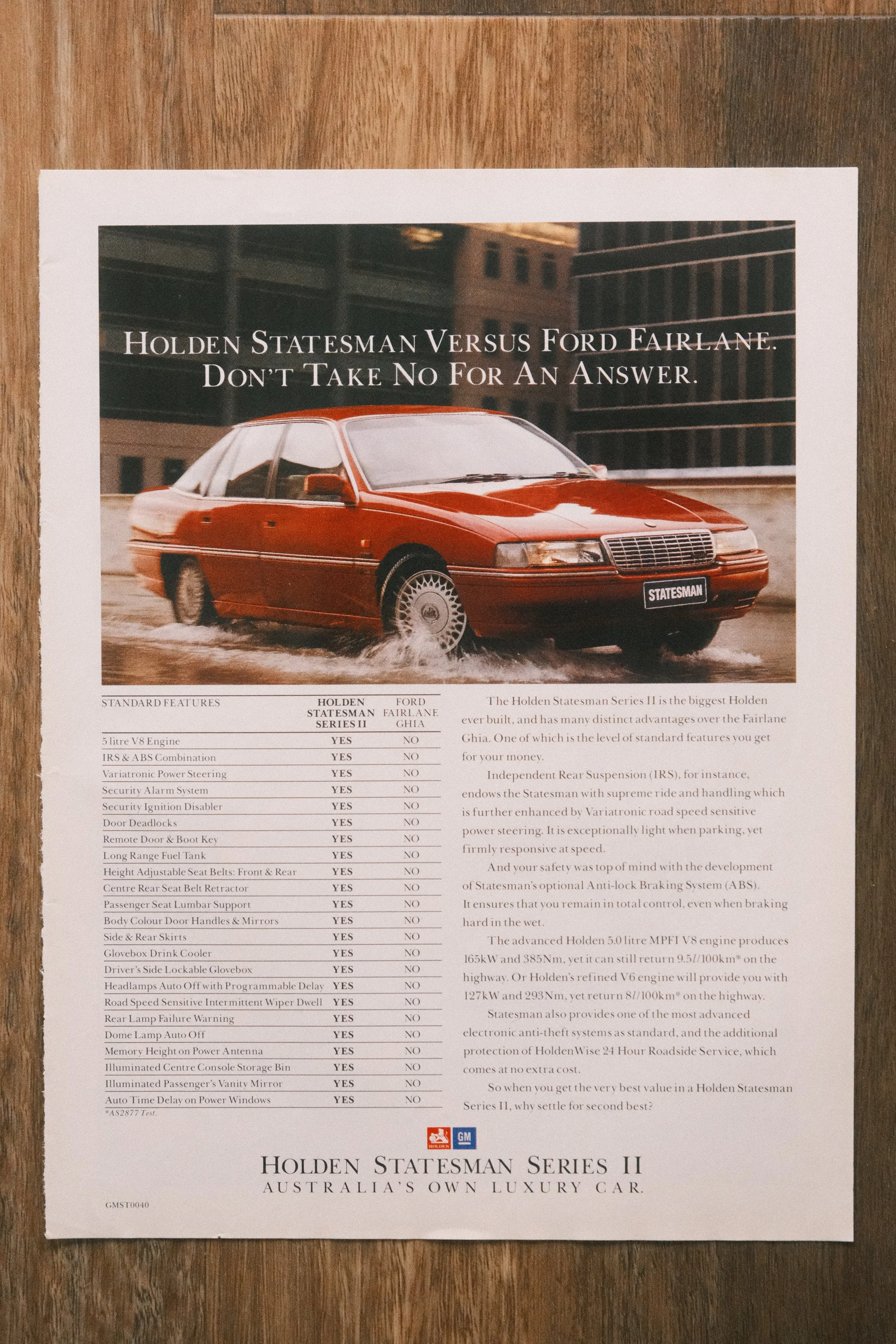 Holden - 'Statesman Series II' (1-Page)