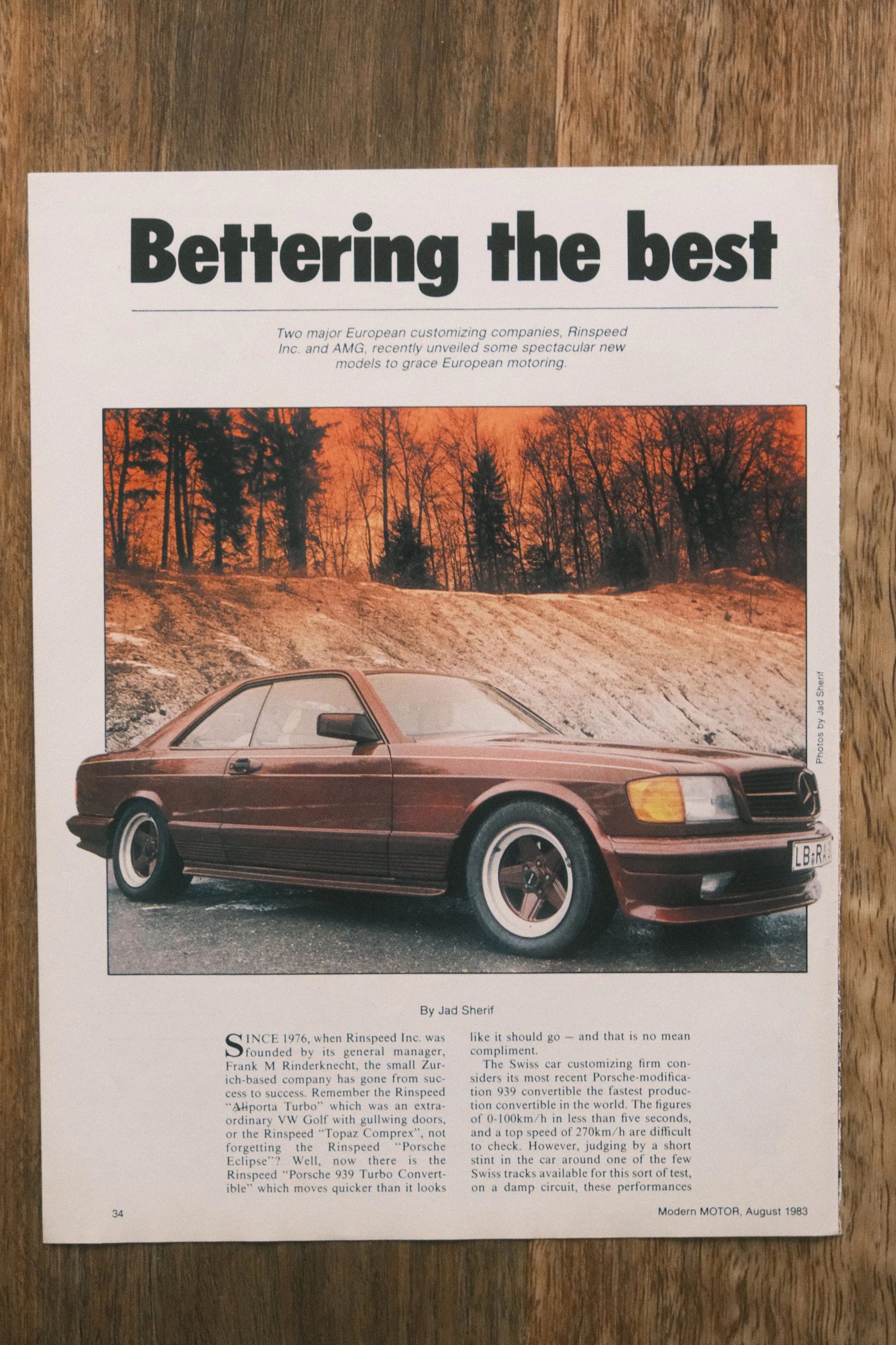 Mercedes - 'Bettering The Best' (1-Page)