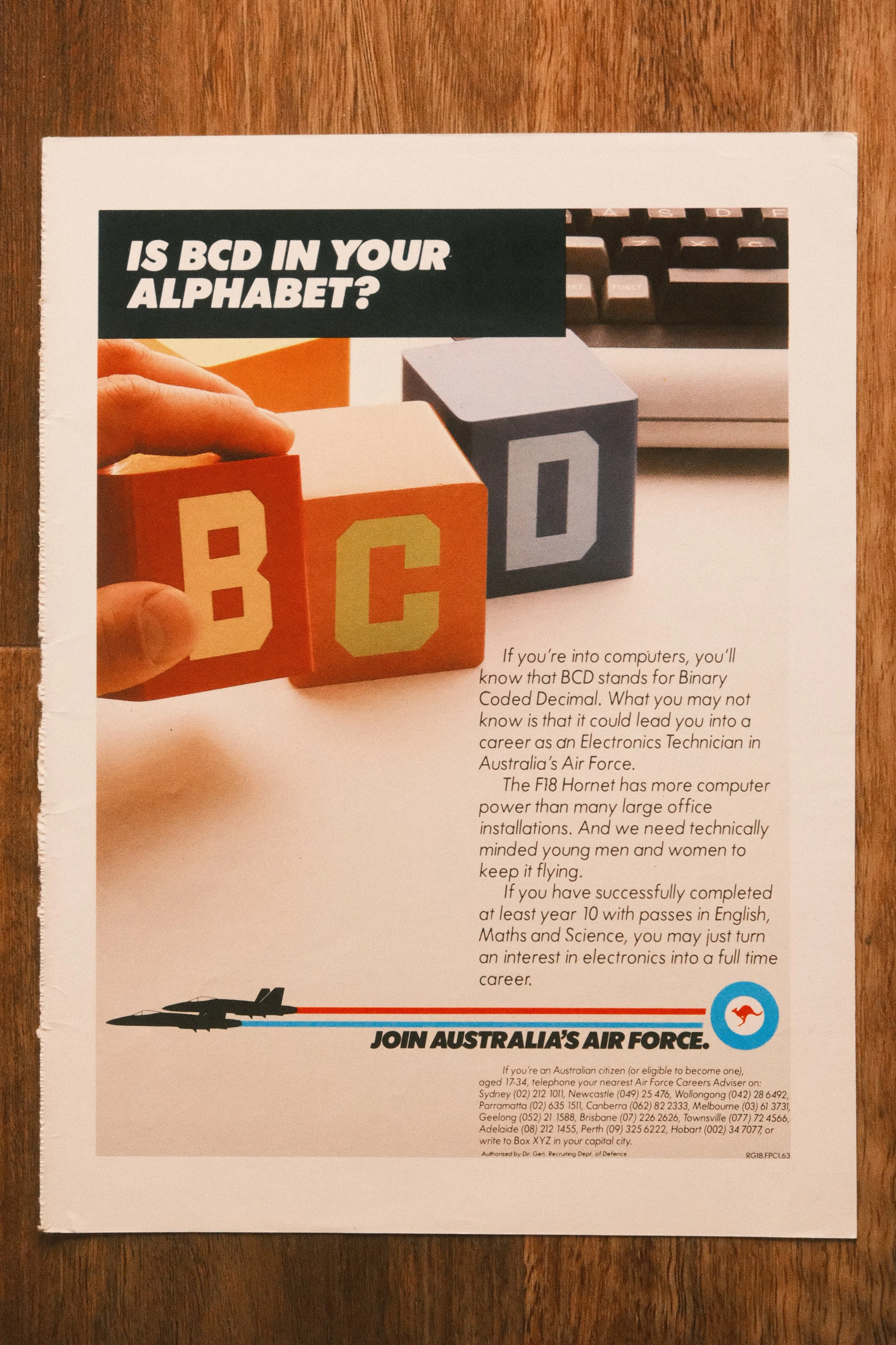 Military - 'Airforce BCD' (1-Page)