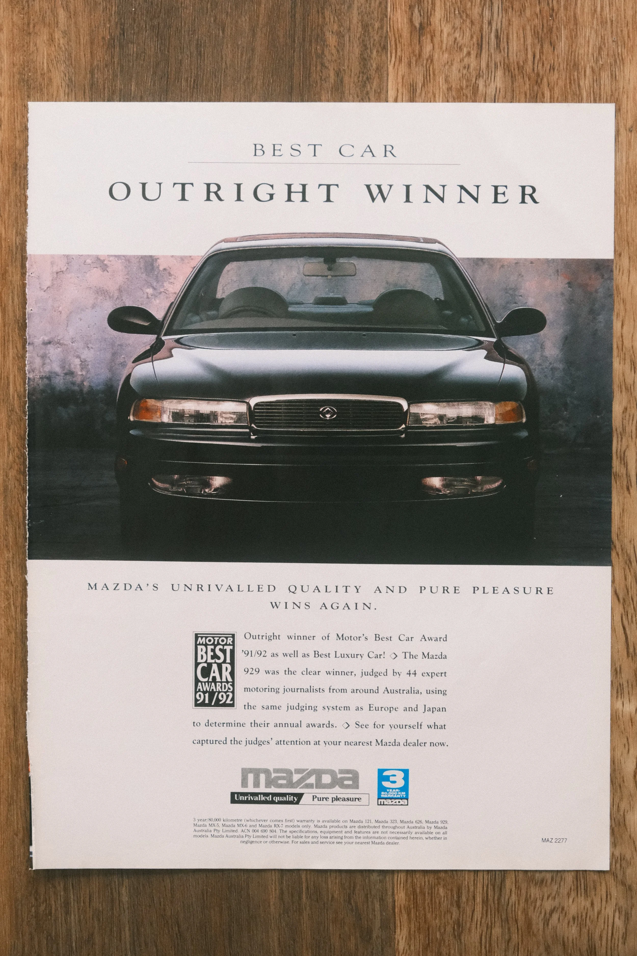 Mazda - 'Outright Winner' (1-Page)