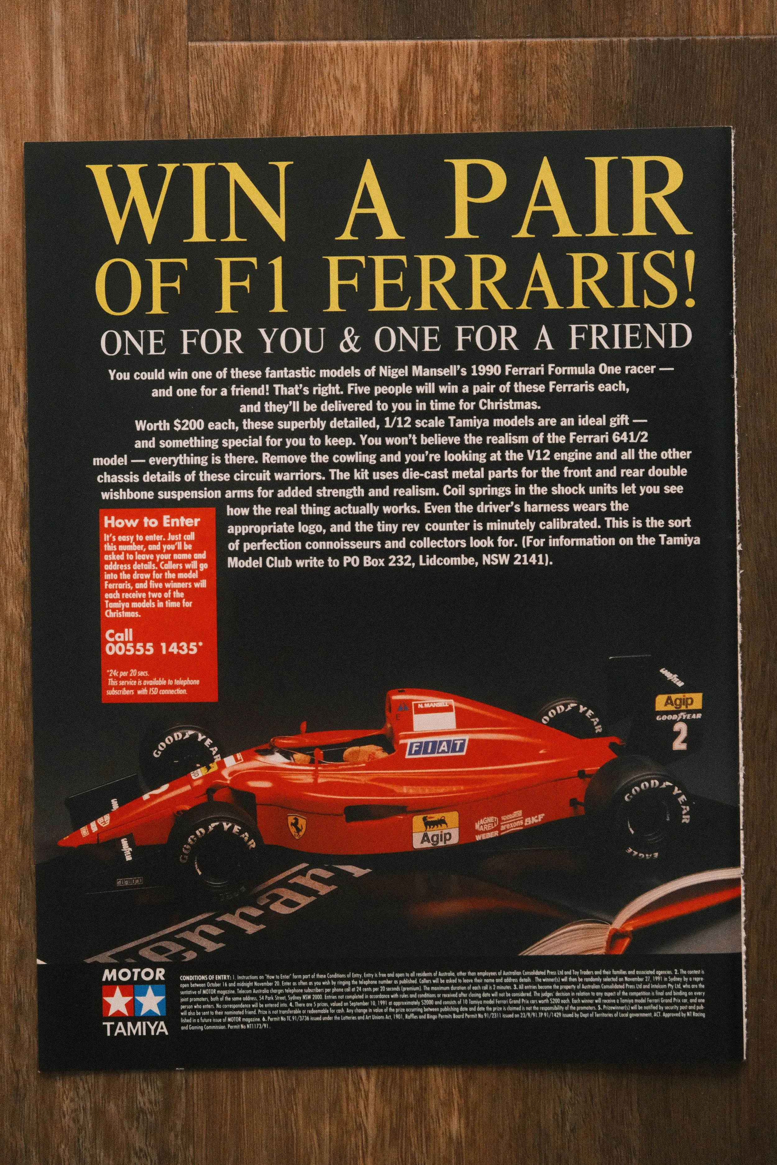 Tamiya - 'F1 Ferrari' (1-Page)