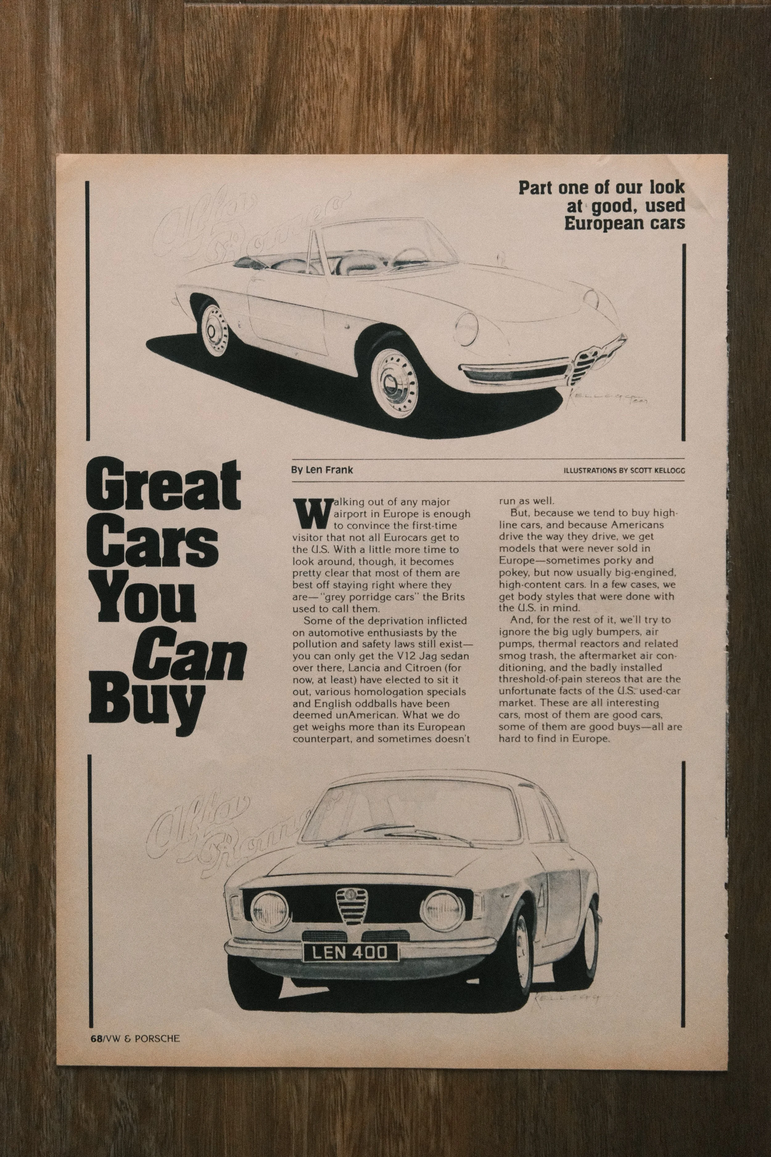 Alfa Romeo - 'Giulia Sprint' (1-Page)
