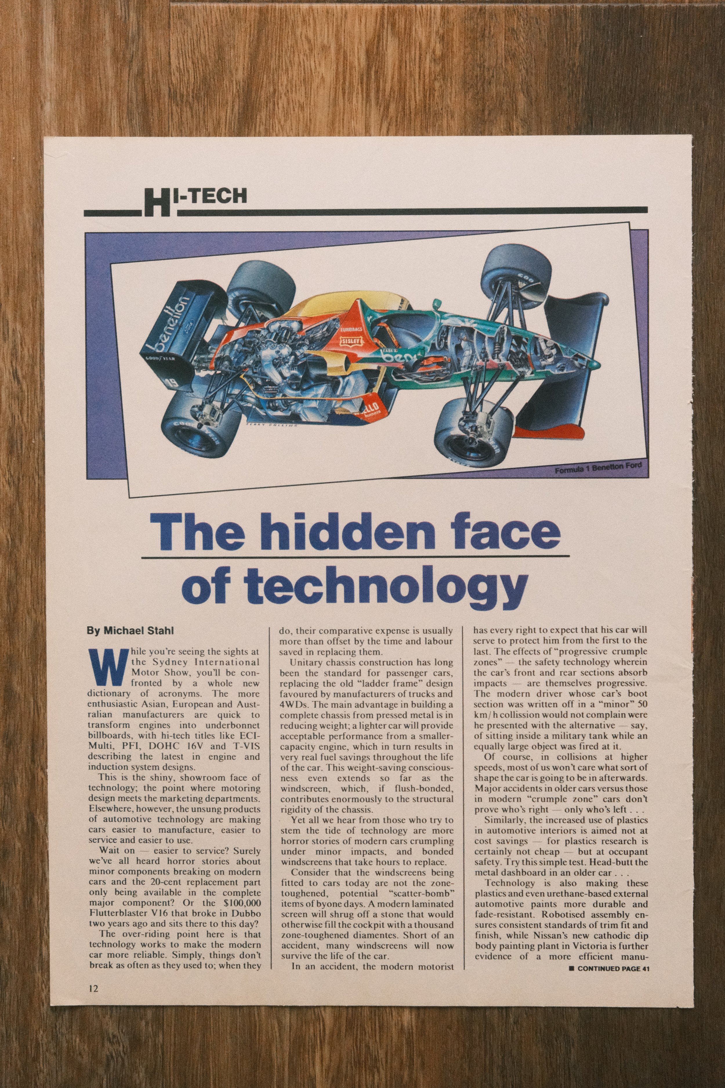 F1 - 'Hidden Technology' (1-Page)