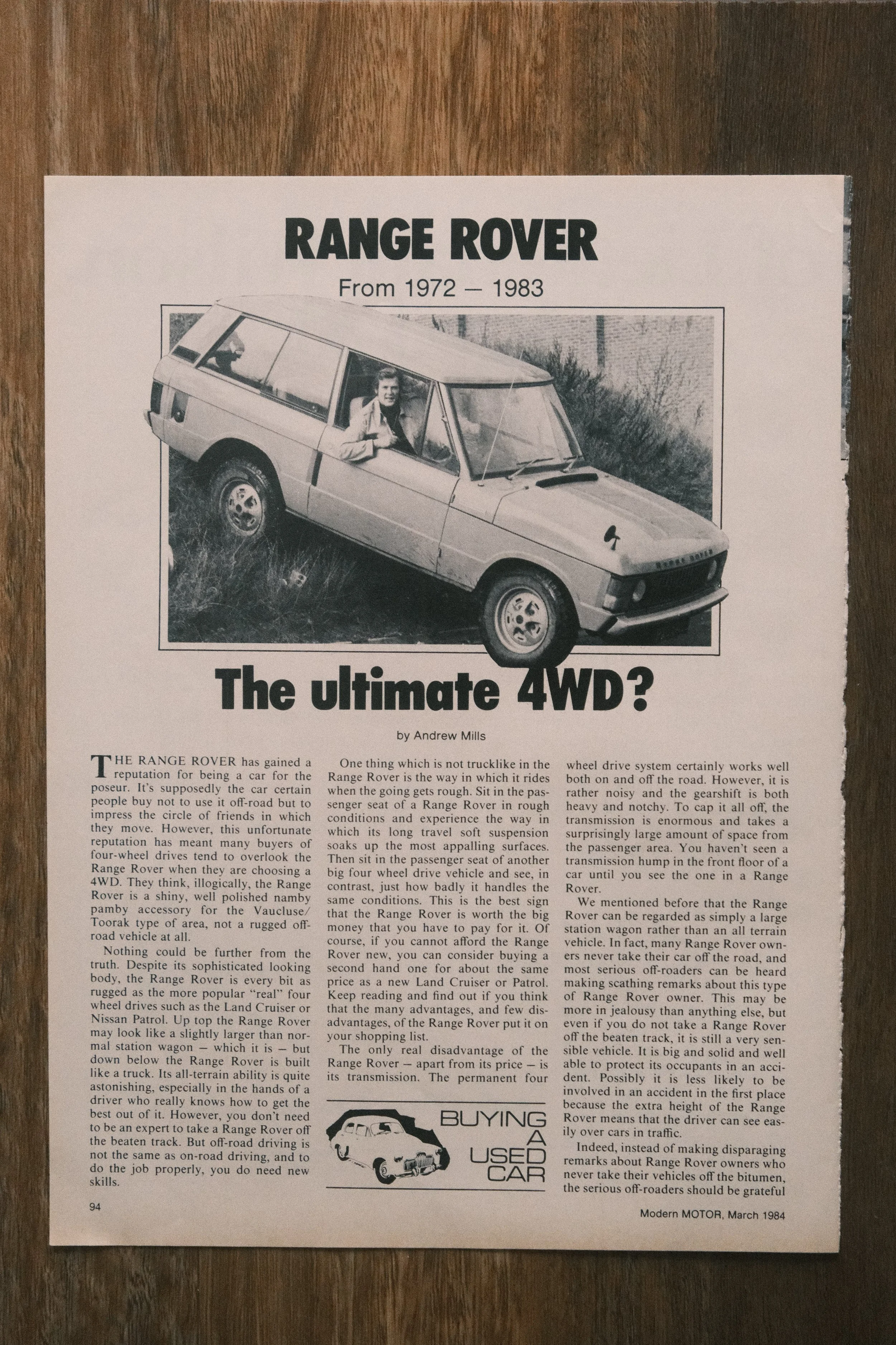 Land Rover - 'The Ultimate 4WD (1-Page)