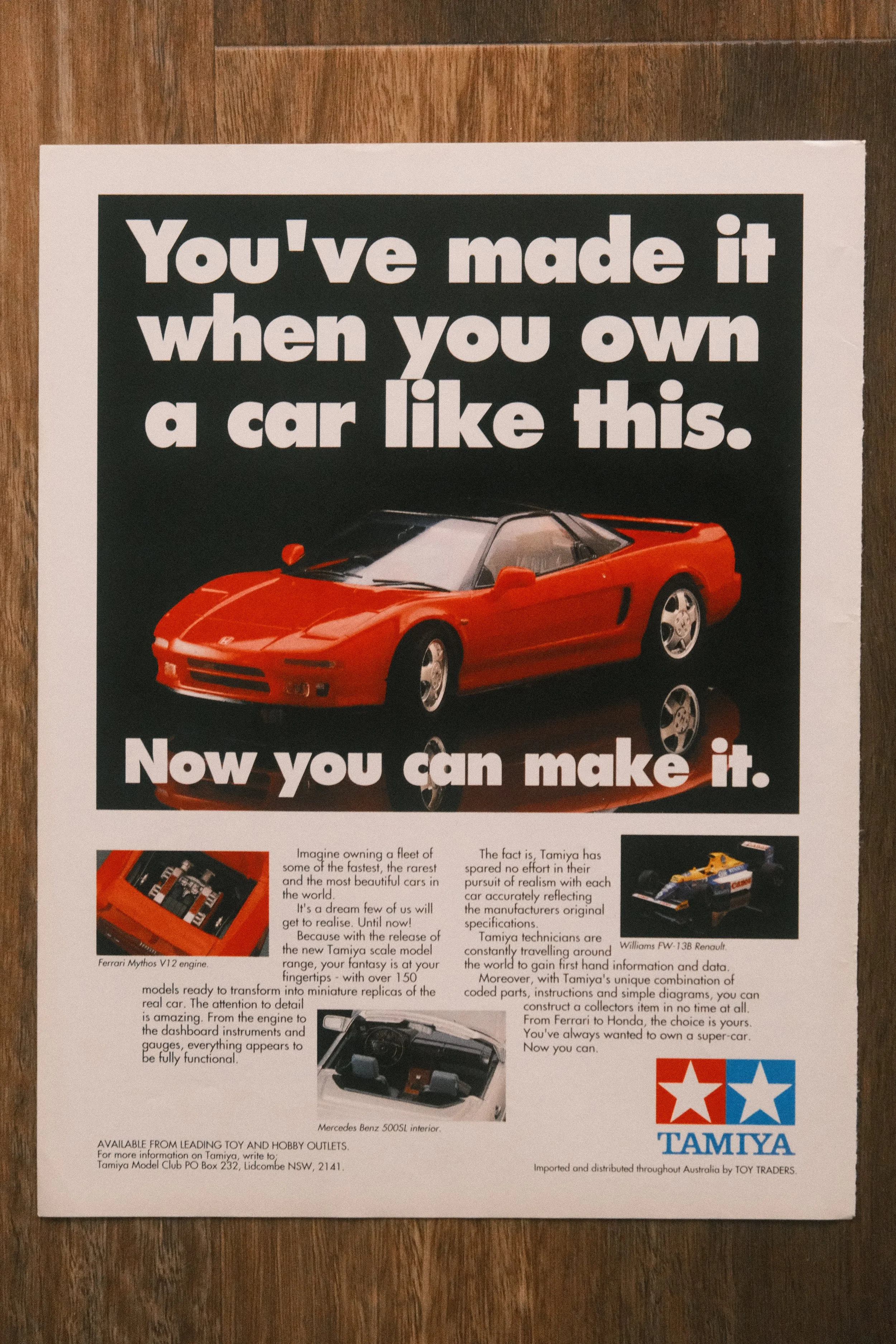 Tamiya - 'NSX' (1-Page)