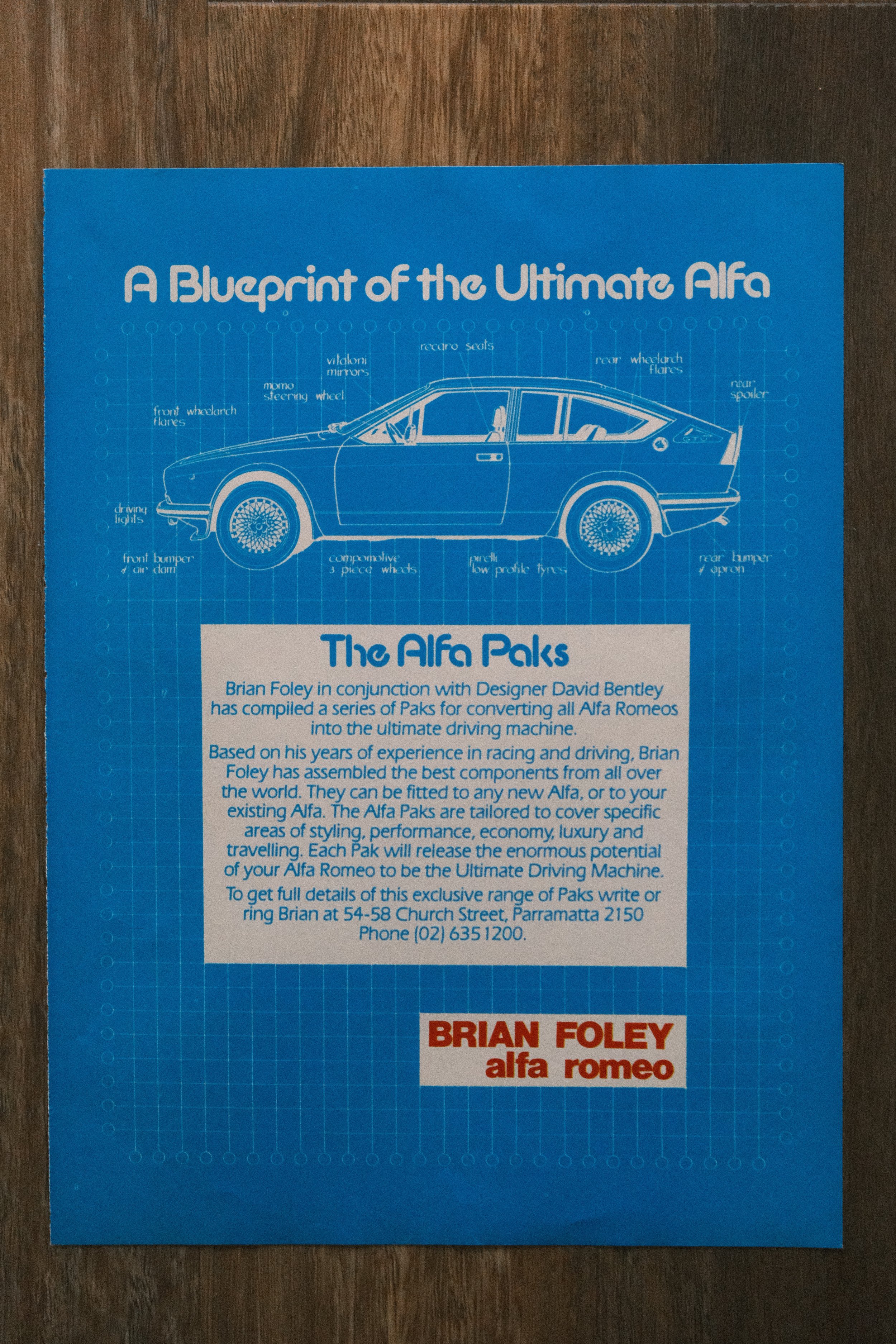 Alfa Romeo - 'Blue Print' (1-Page)