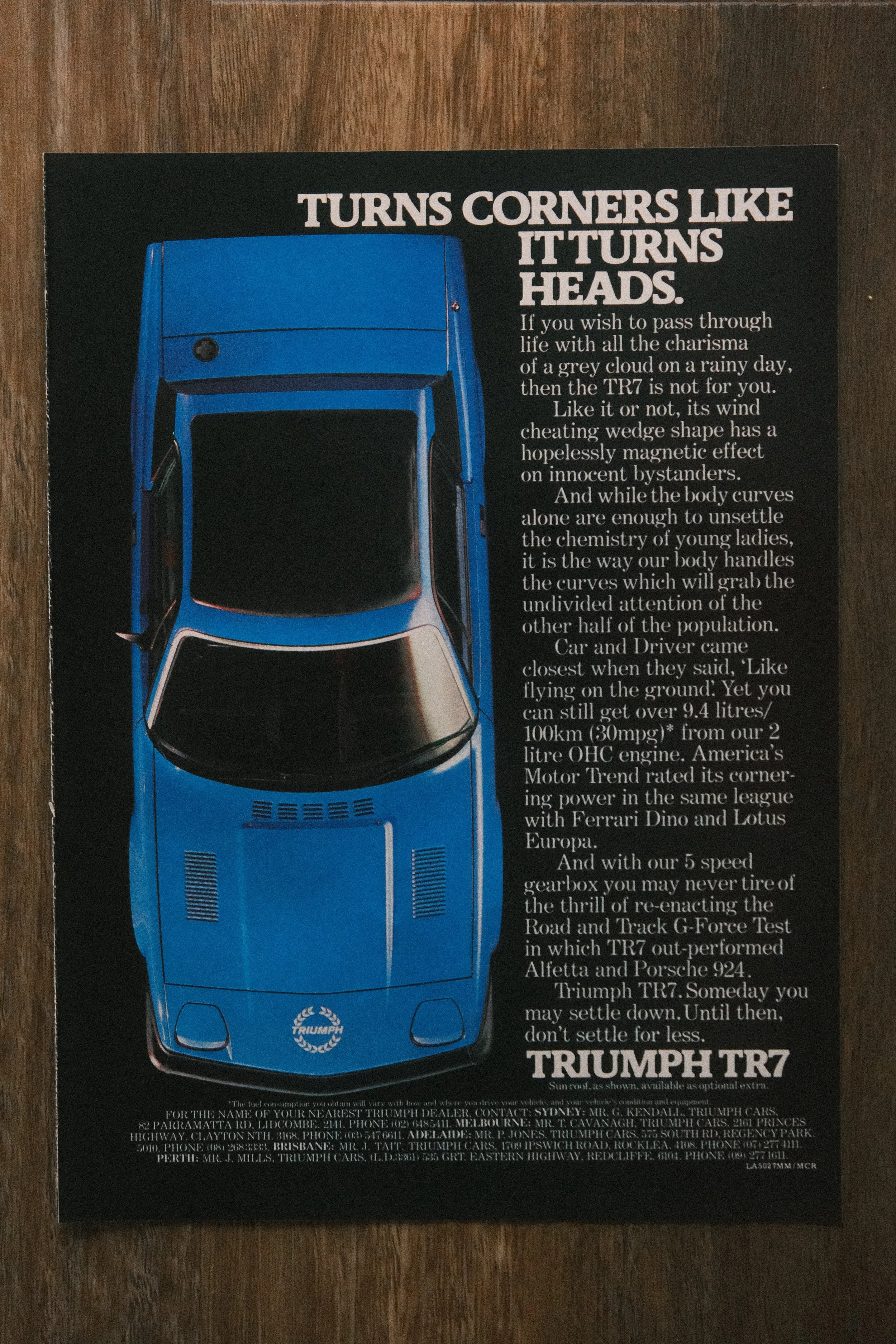Triumph - 'TR7 Turn Heads' (1-Page)