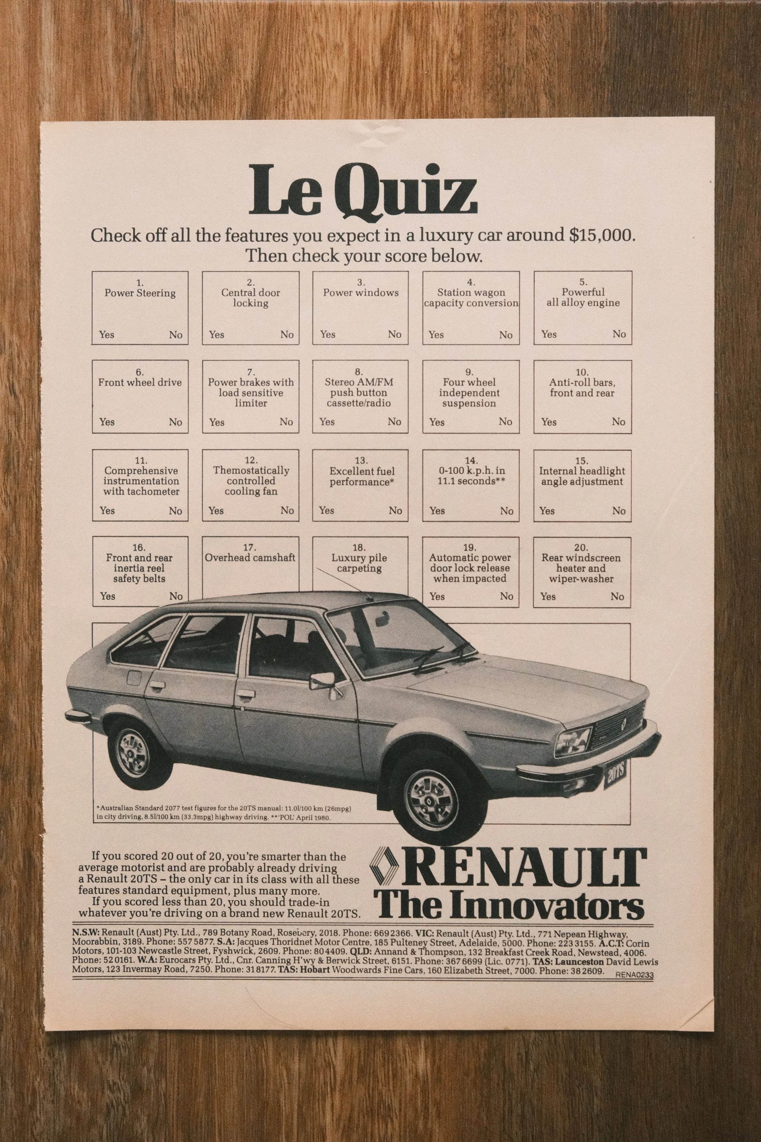 Renault - 'Le Quiz' (1-Page)