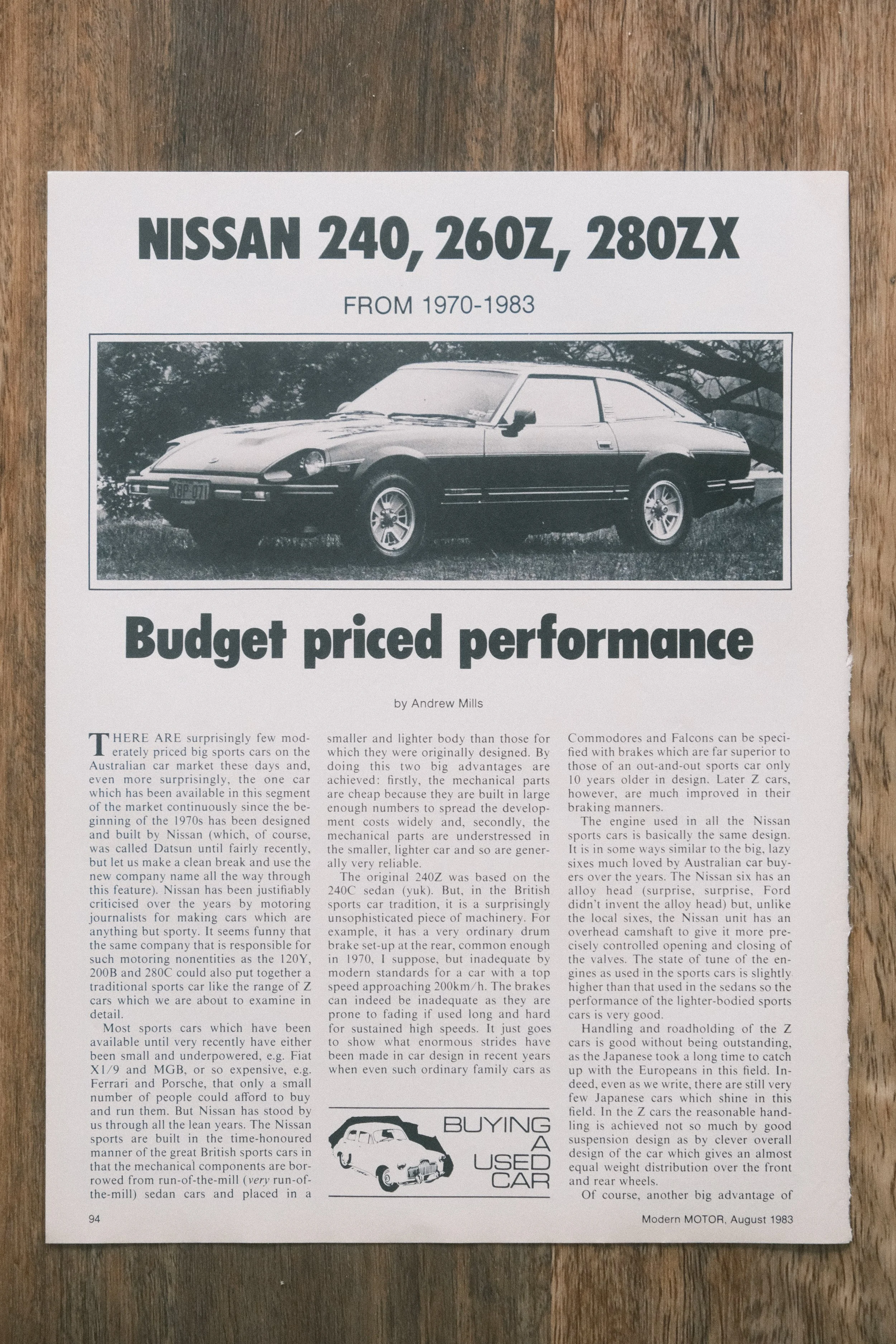 Nissan - 'Budget Performance' (1-Page)