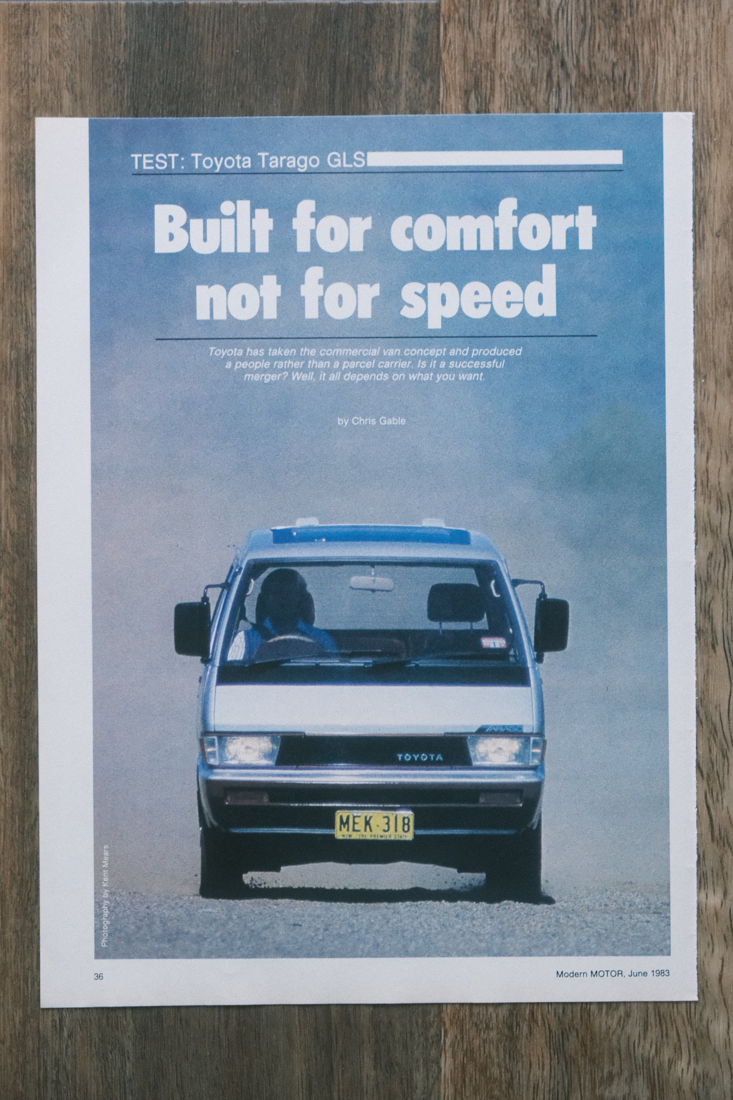 Toyota - 'Built for Comfort' (1-Page)