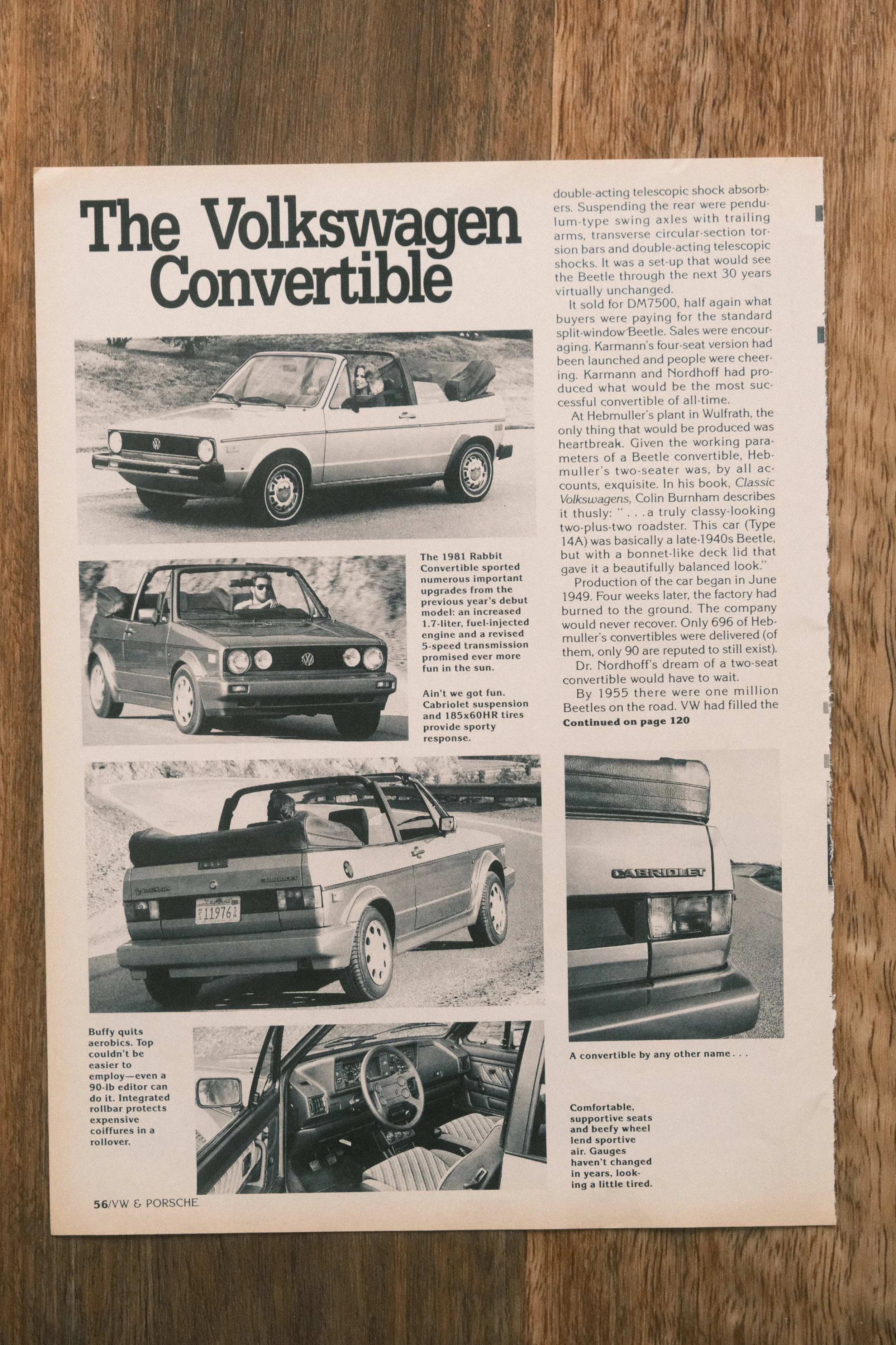 Volkswagen - 'VW Convertible' (1-Page)
