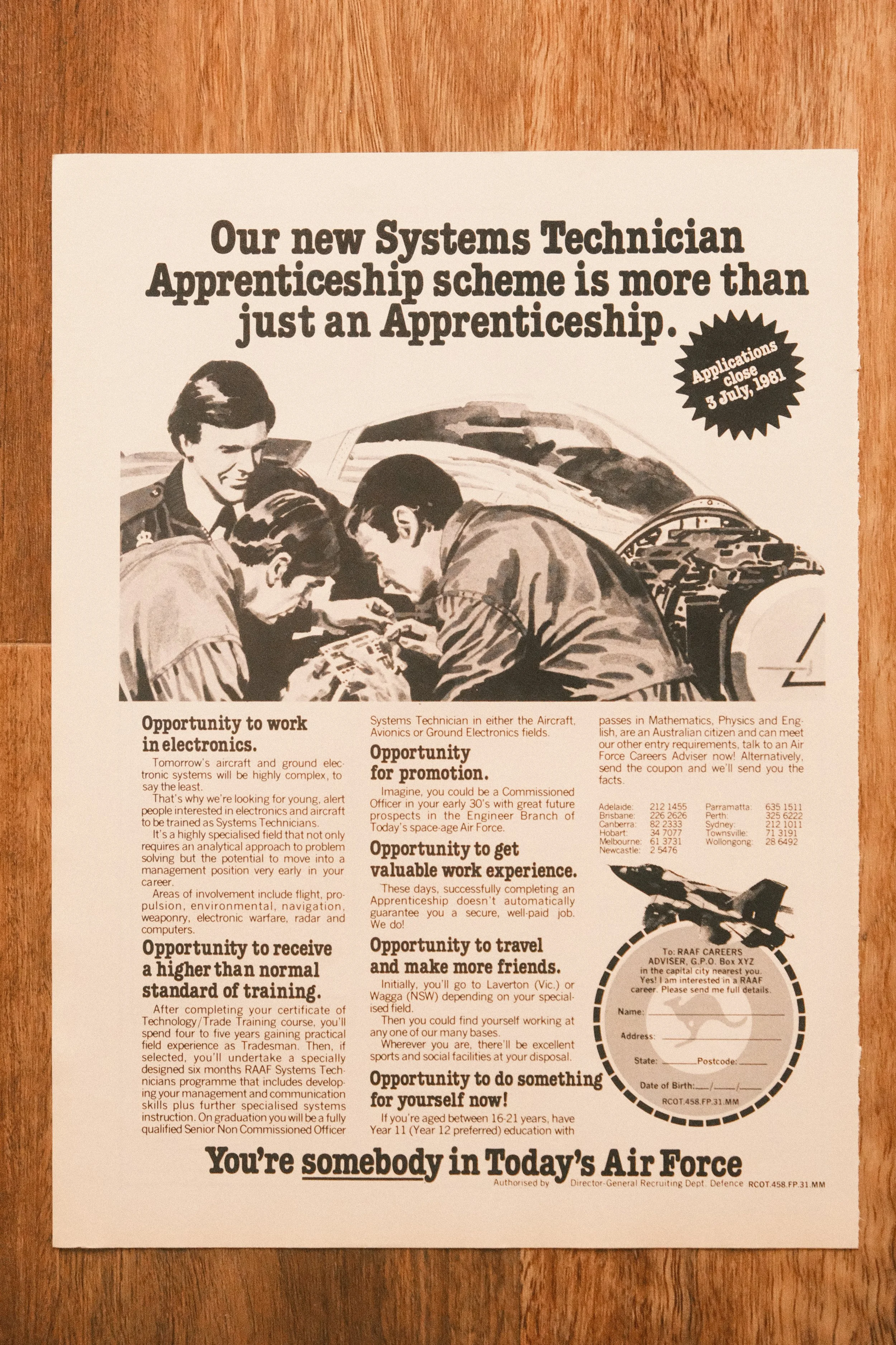 Military - 'Airforce Apprentice' (1-Page)