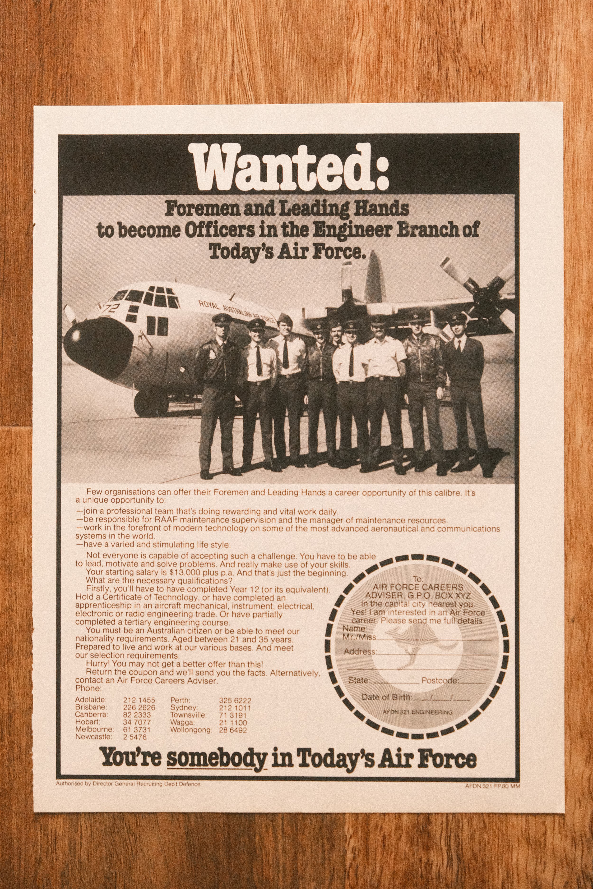 Military - 'Airforce Wanted' (1-Page)