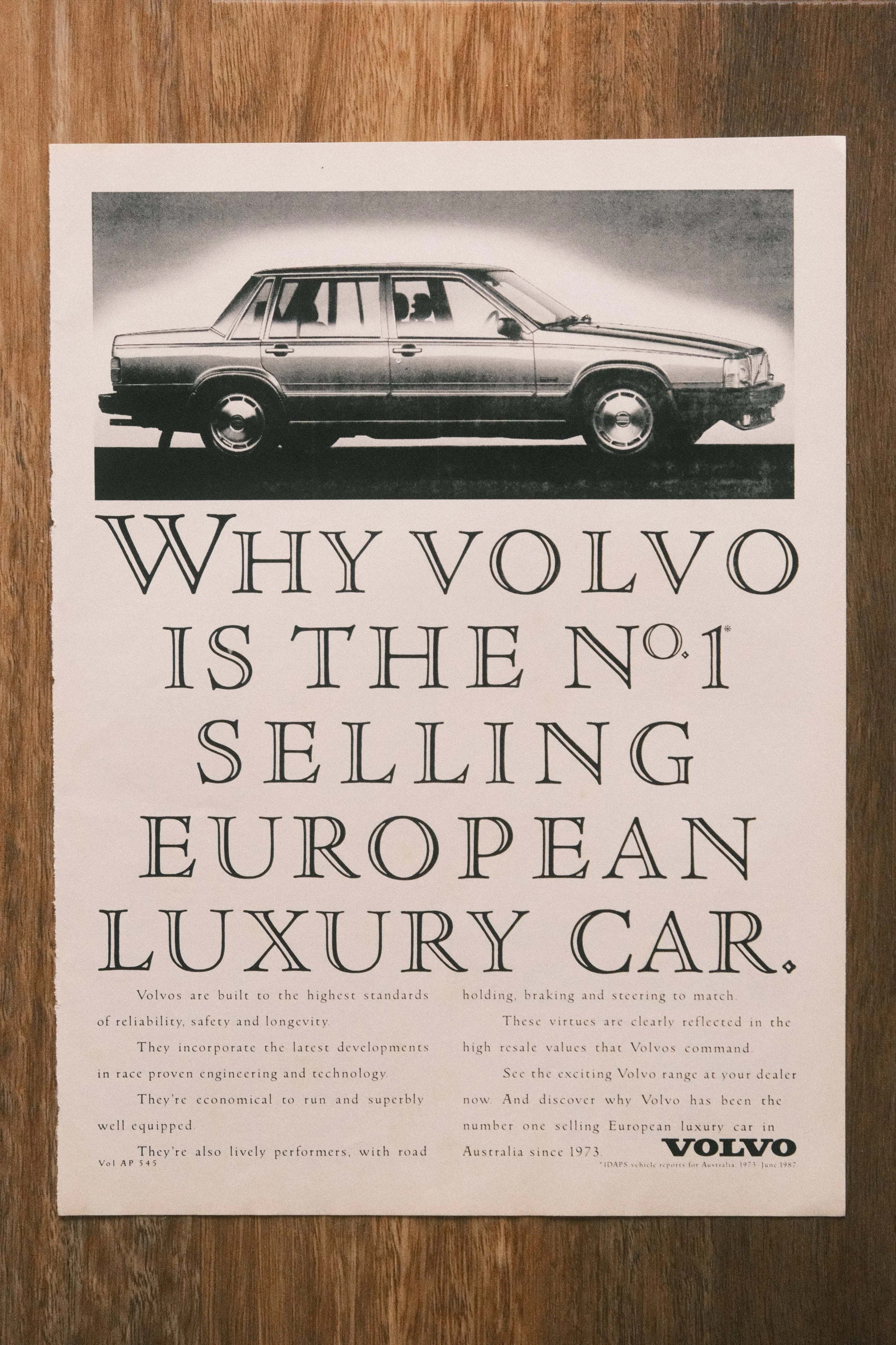 Volvo - 'No.1 Selling' (1-Page)