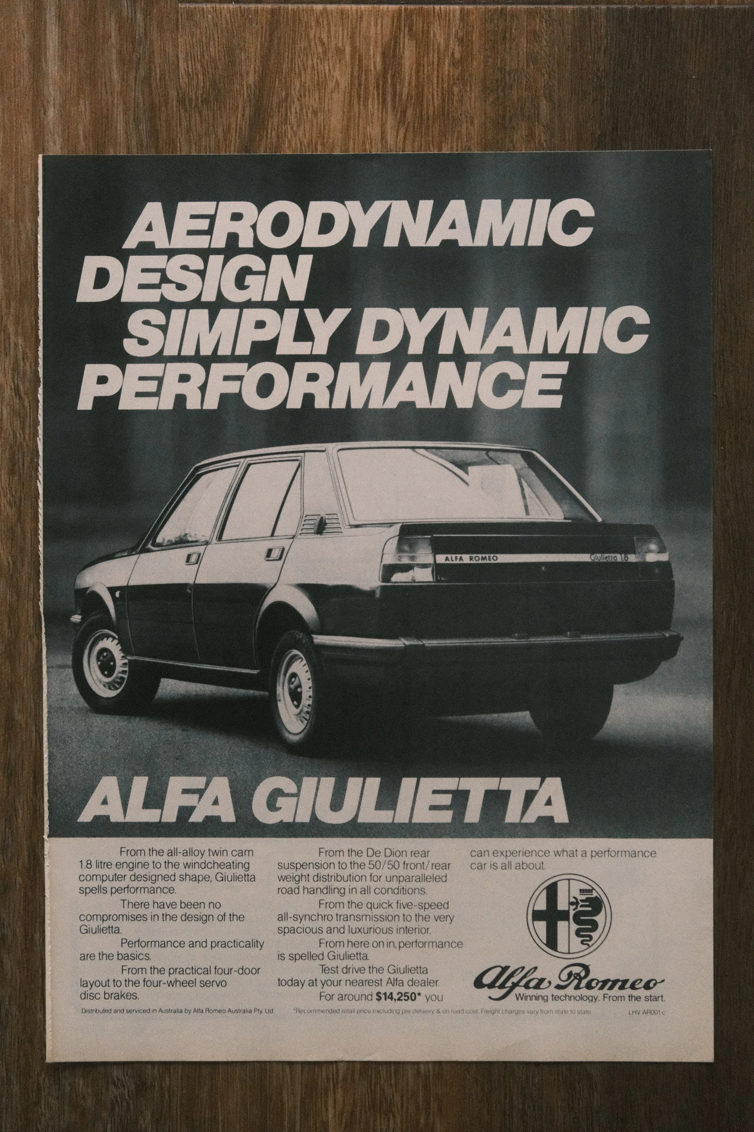 Alfa Romeo - 'Giulietta' (1-Page)