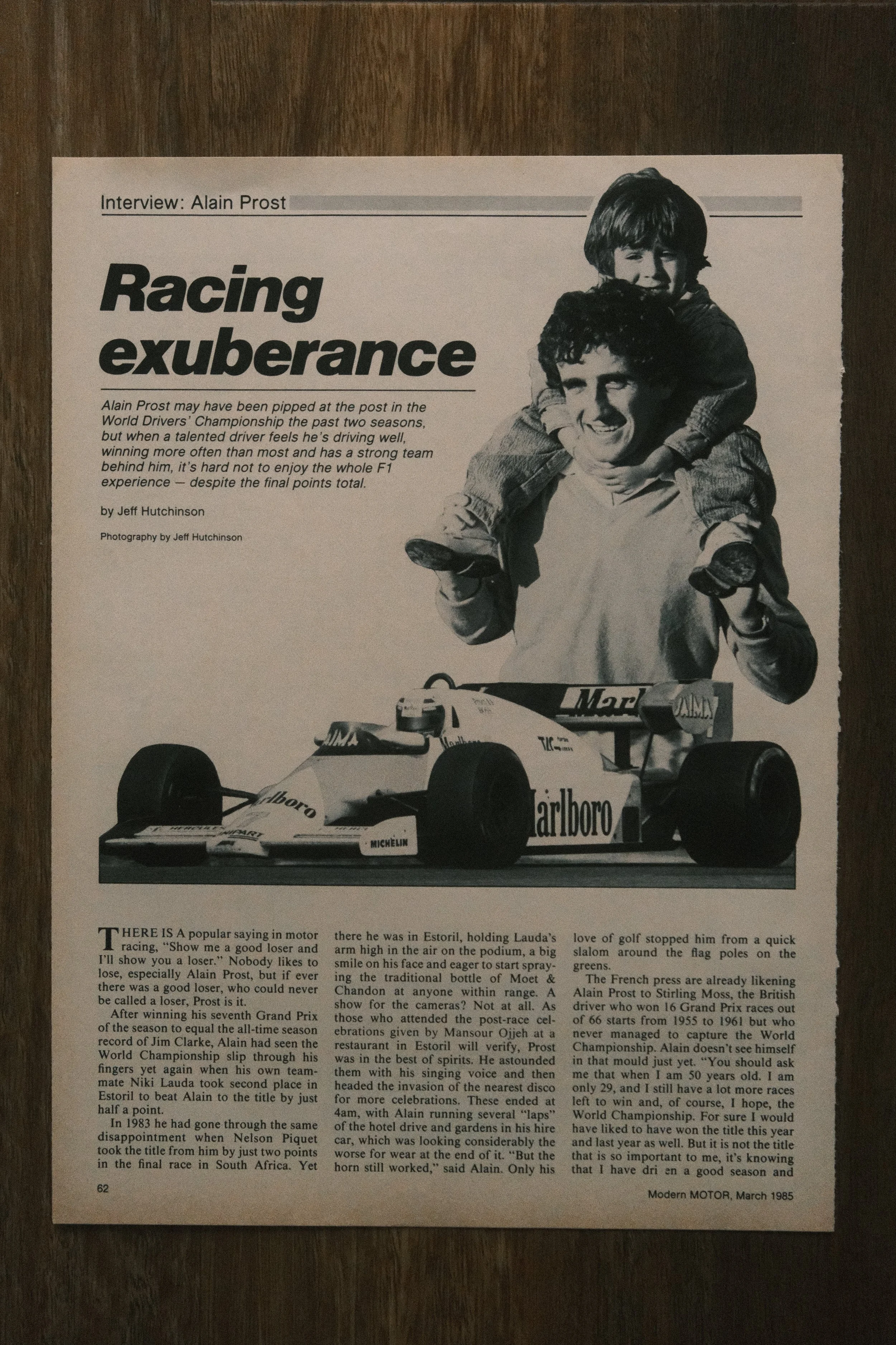 F1 - 'Alain Prost' (1-Page)