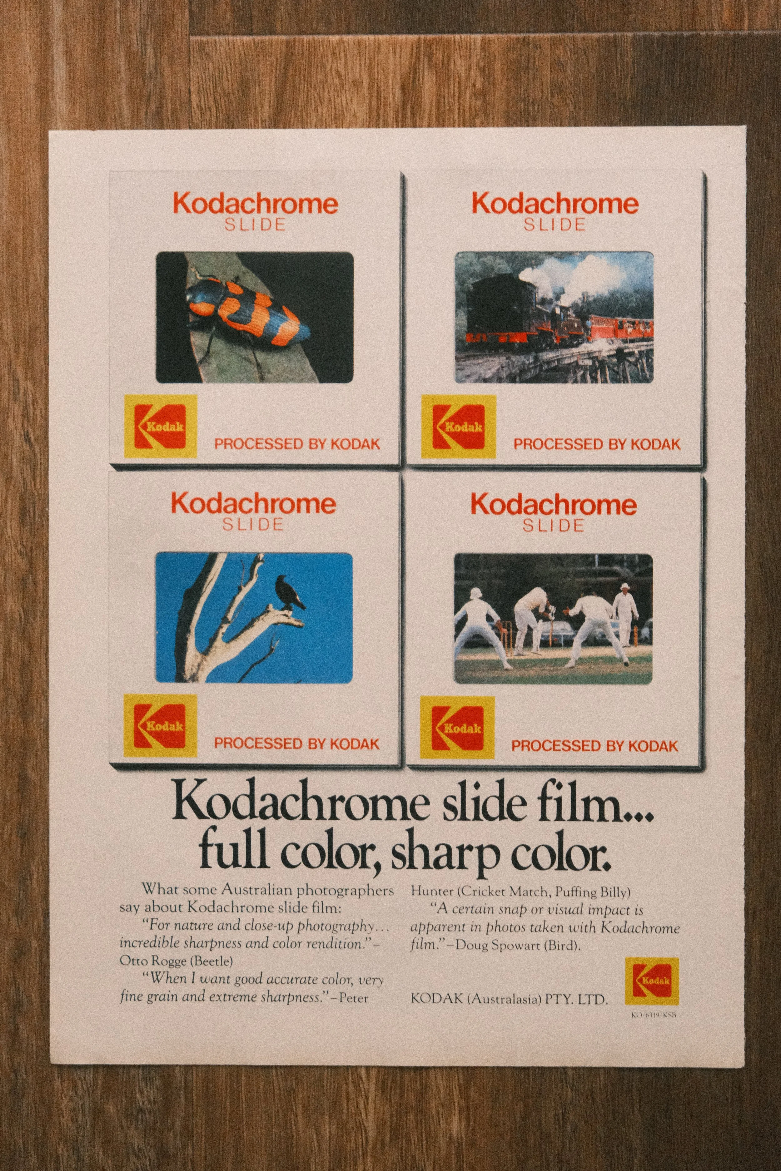 Kodak  - 'Kodachrome Slide' (1-Page)