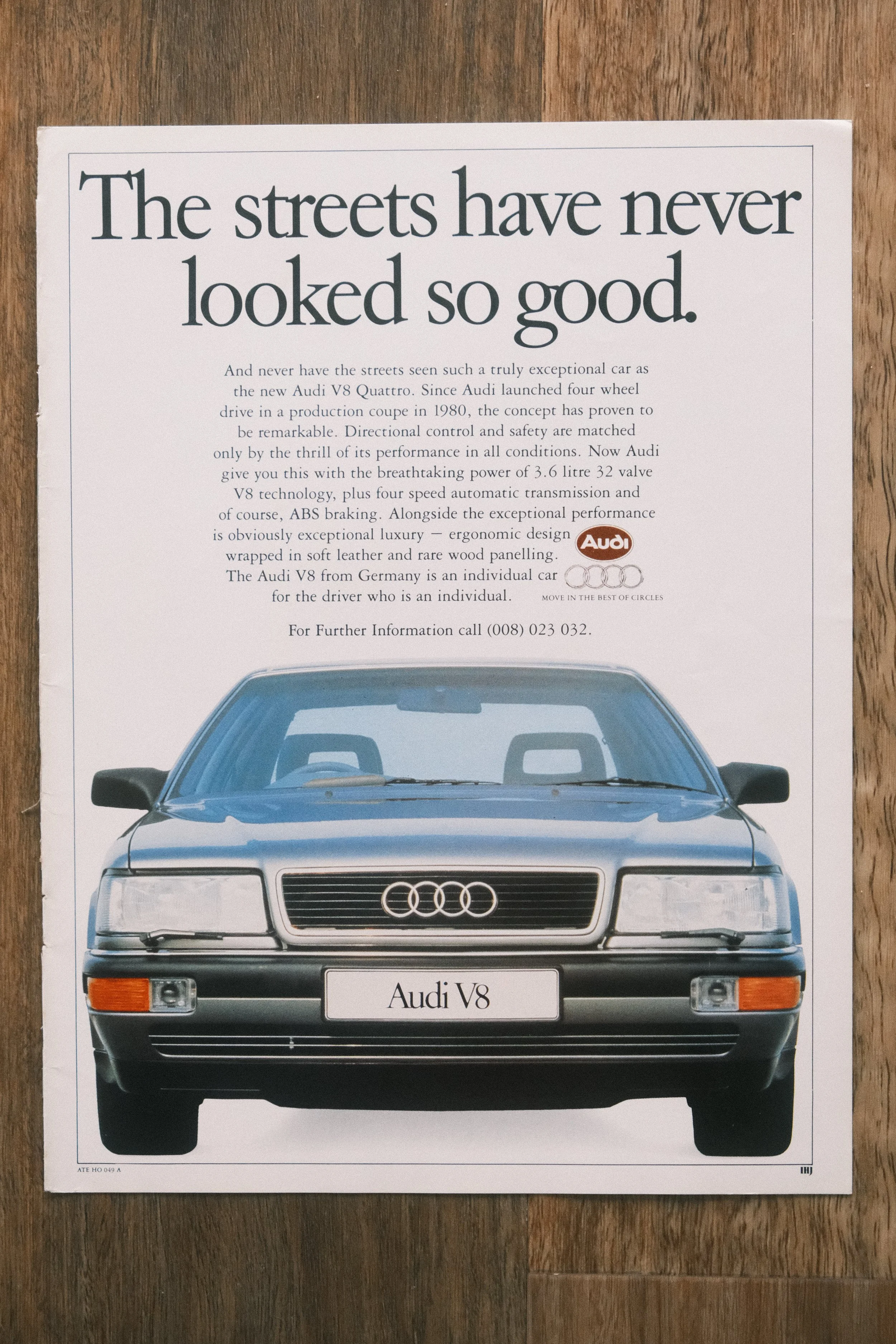 Audi - 'Audi V8 Quattro' (1-Page)