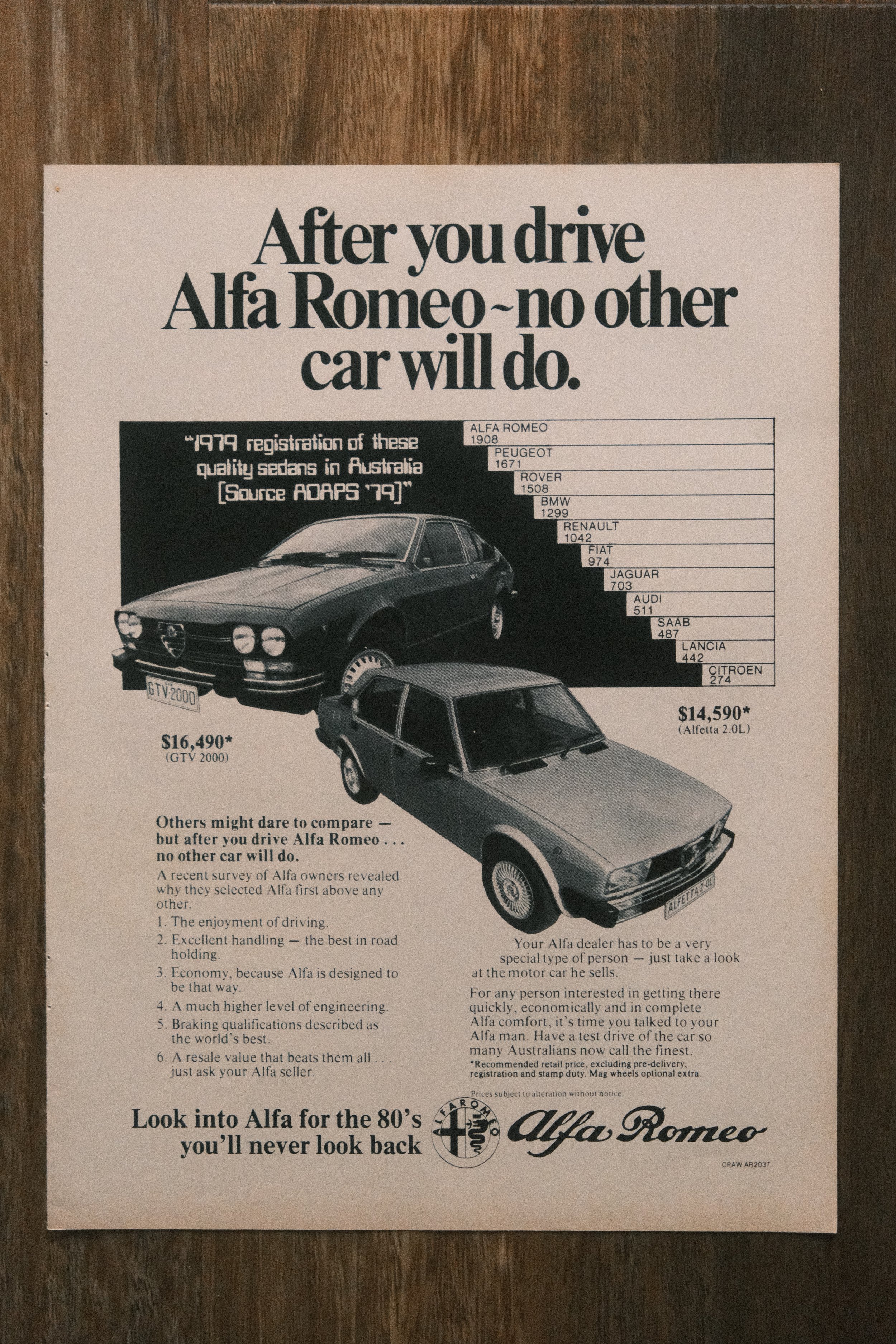 Alfa Romeo - 'No Other Car' (1-Page)