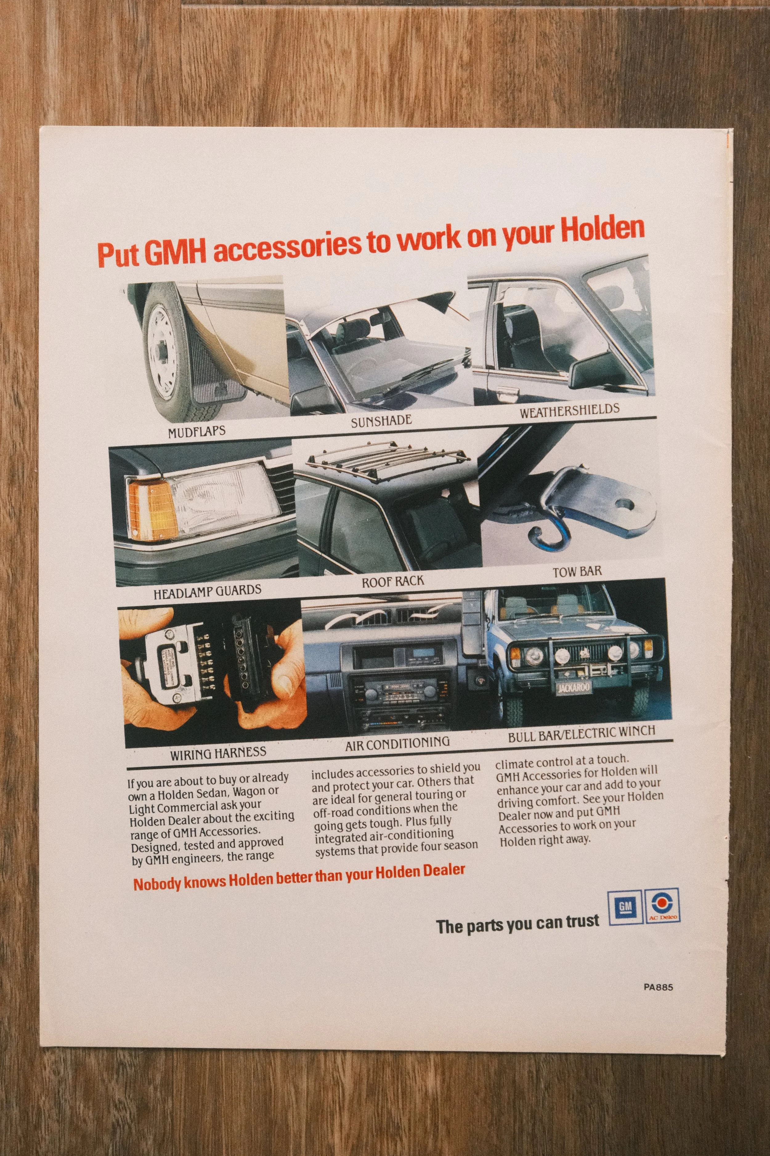 Holden - 'GMH Accessories' (1-Page)