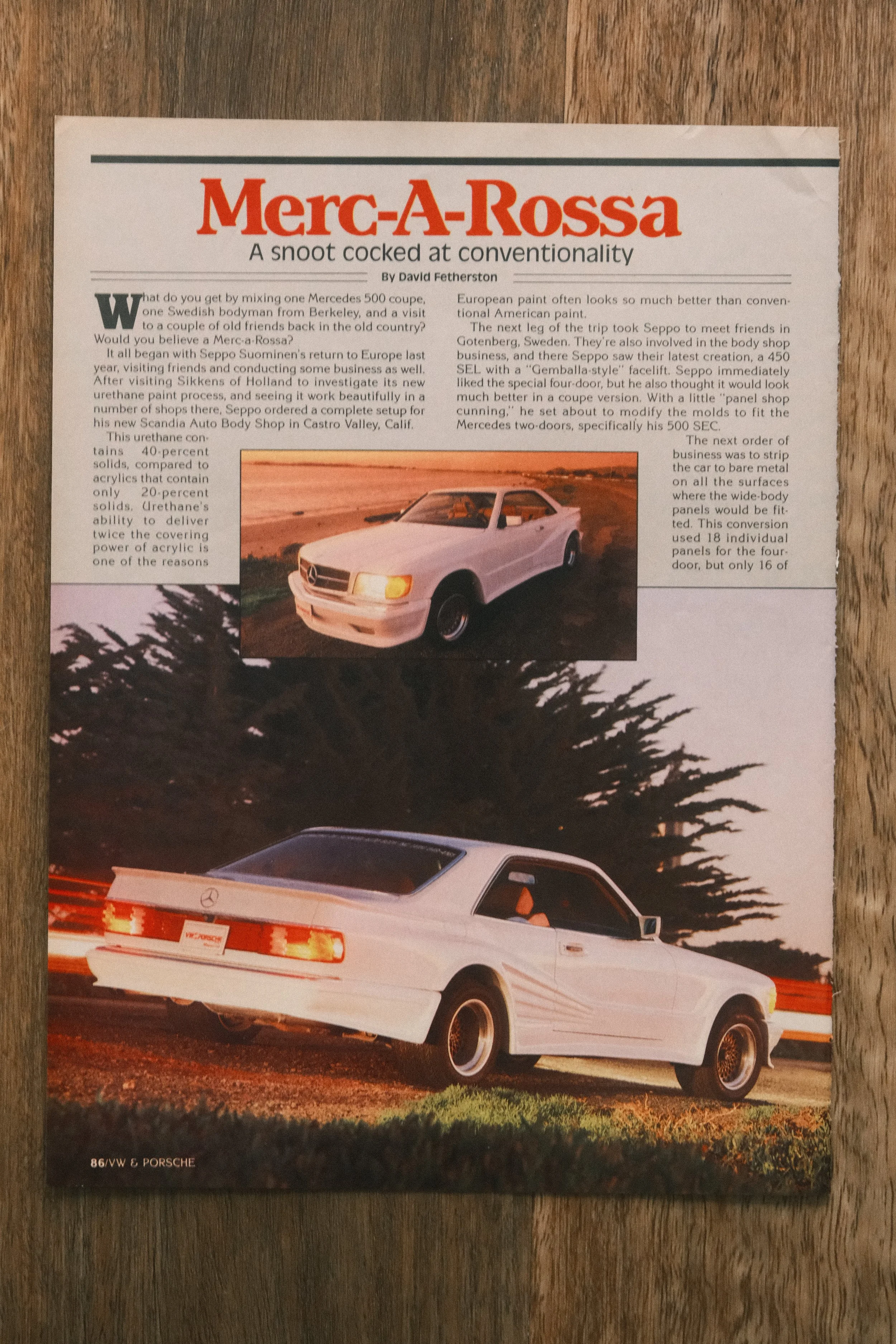 Mercedes - 'Merc-A-Rosse' (1-Page)