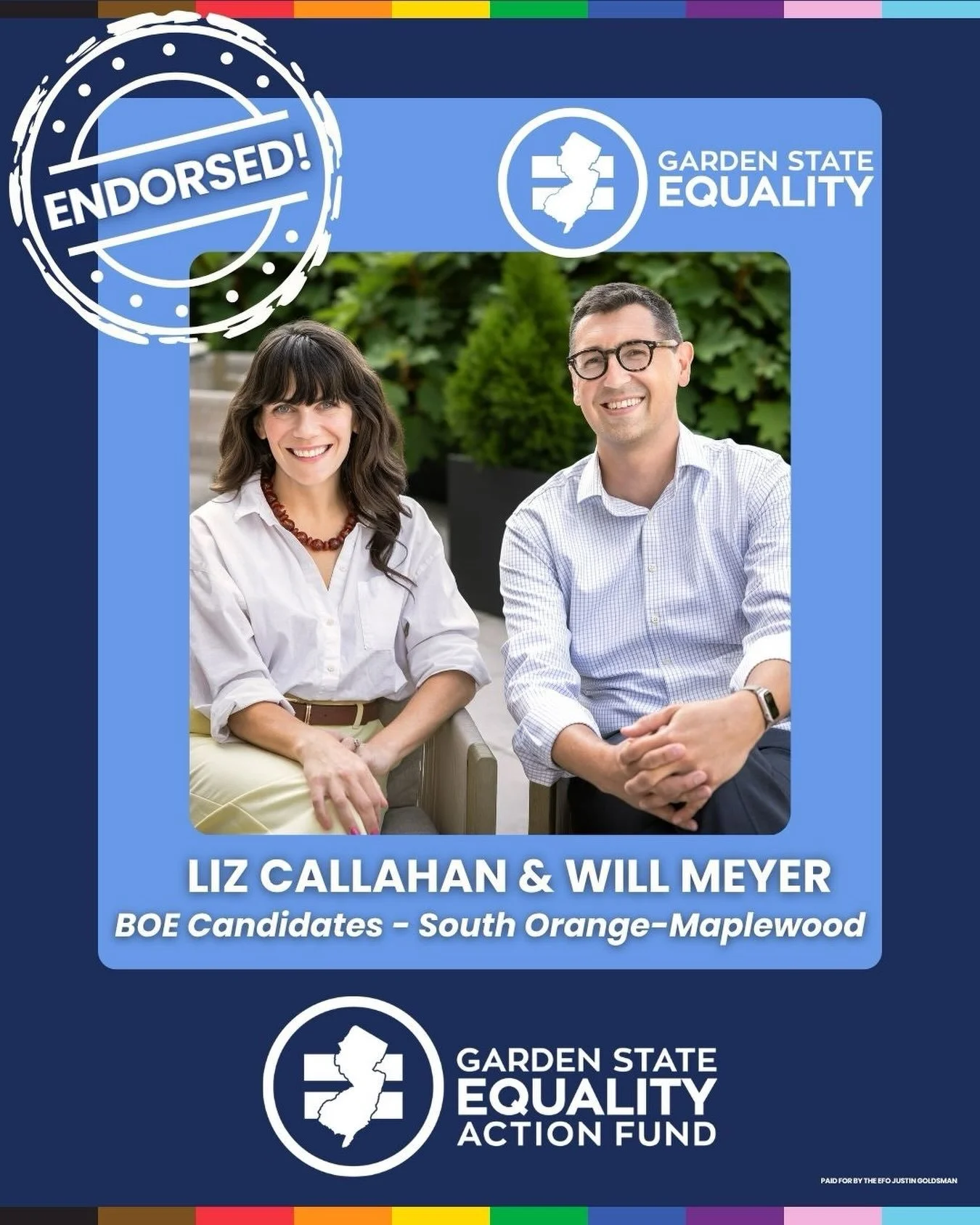 We&rsquo;re honored to have the endorsement of the @gsequality Action Fund! 🏳️&zwj;🌈 🏳️&zwj;⚧️ 

Since joining the Board in 2024, we&rsquo;ve worked to make belonging more than a statement&mdash;strengthening protections and supports for LGBTQIA+ 