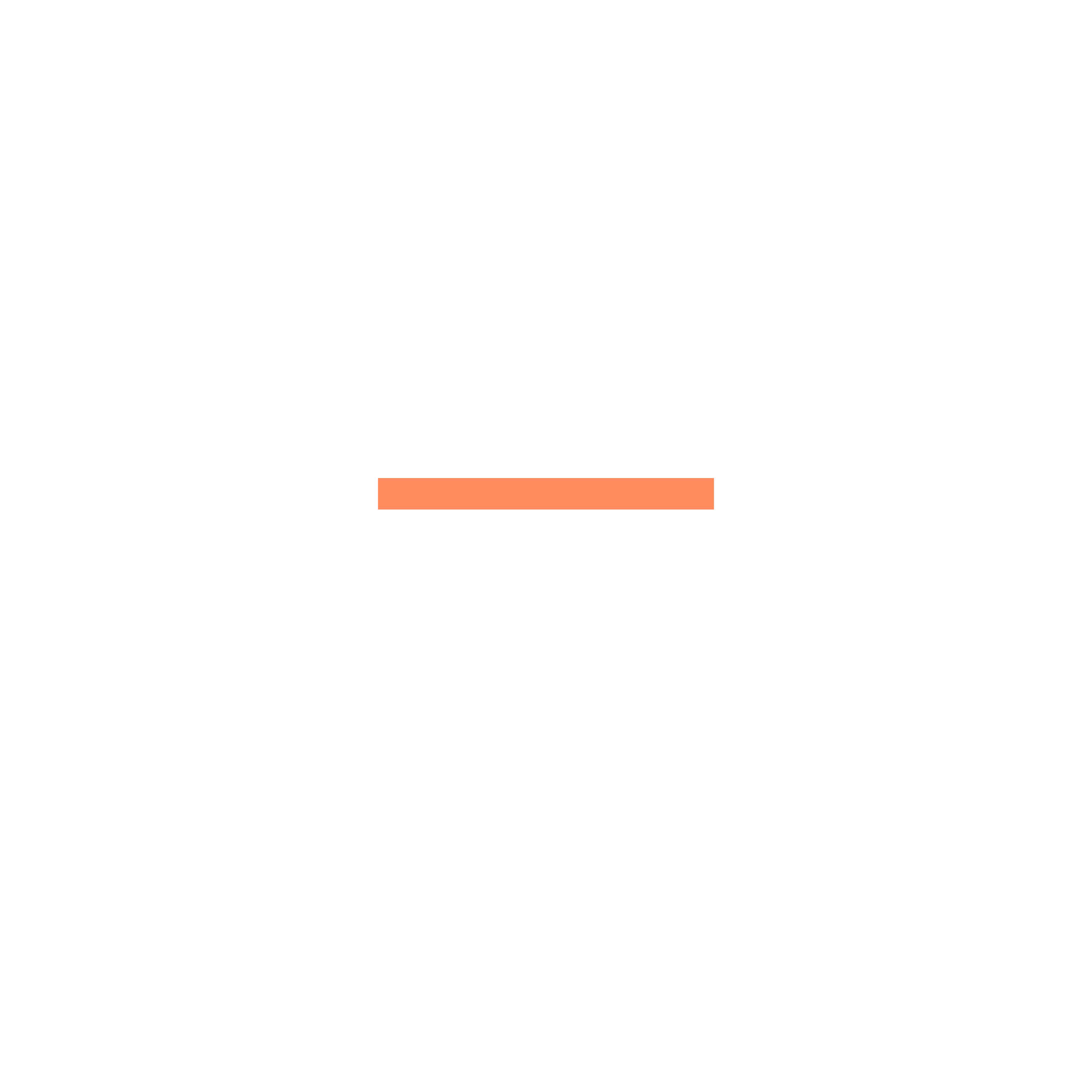 Black background with a centered orange horizontal bar at the bottom.