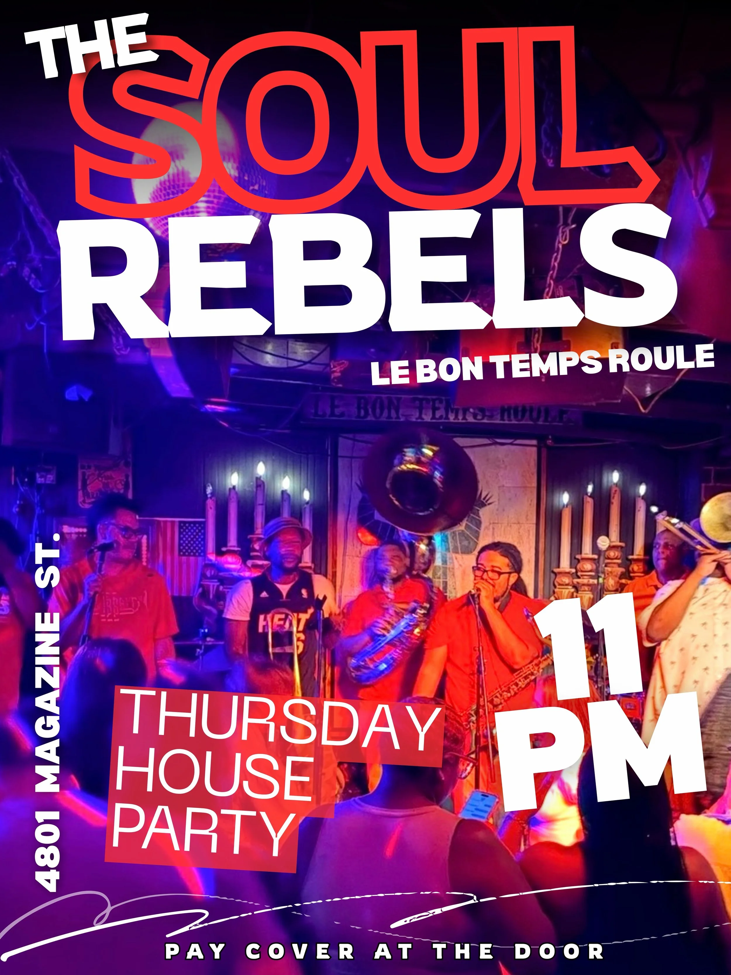 ⚜️ THURSDAY&hellip; you know where to be! 

📍@lebontempsroulenola

#TheSoulRebels #NewOrleans #nolaeats #neworleansblogger #livemusicnola