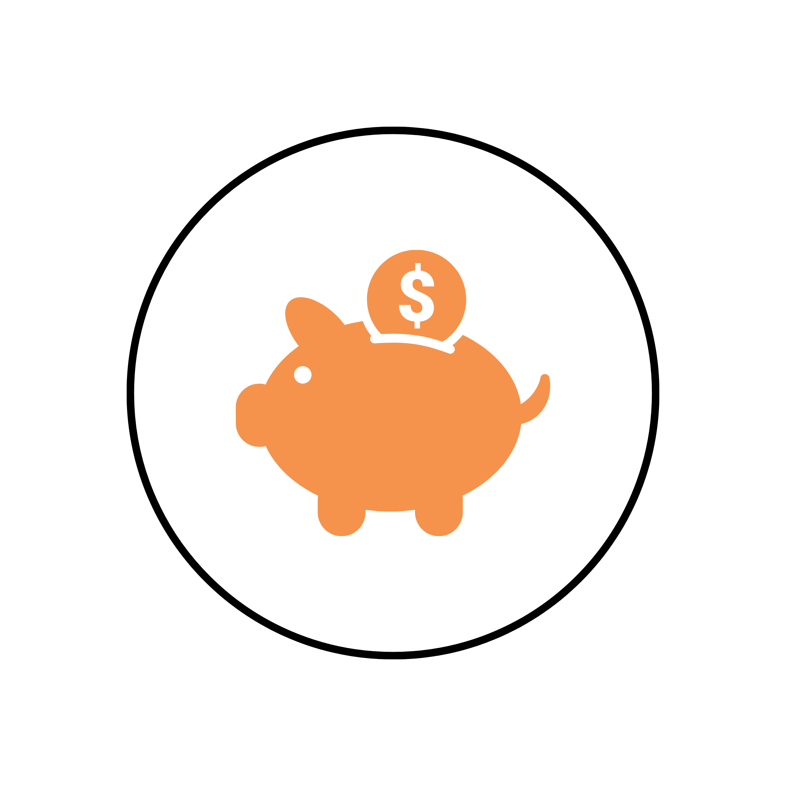Illustration of a hand holding a dollar sign coin.