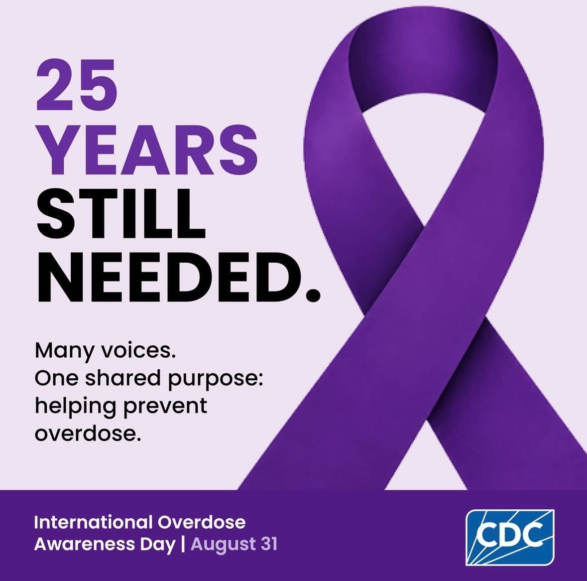 Today marks International Overdose Awareness day as it&rsquo;s 25th year in recognition. This day, and entire month, honors the lives who have been lost to overdose, and prevention efforts to promote recovery. Let us use this day as a chance to educa