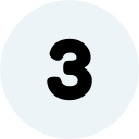 Number 3 on a pool or billiard ball