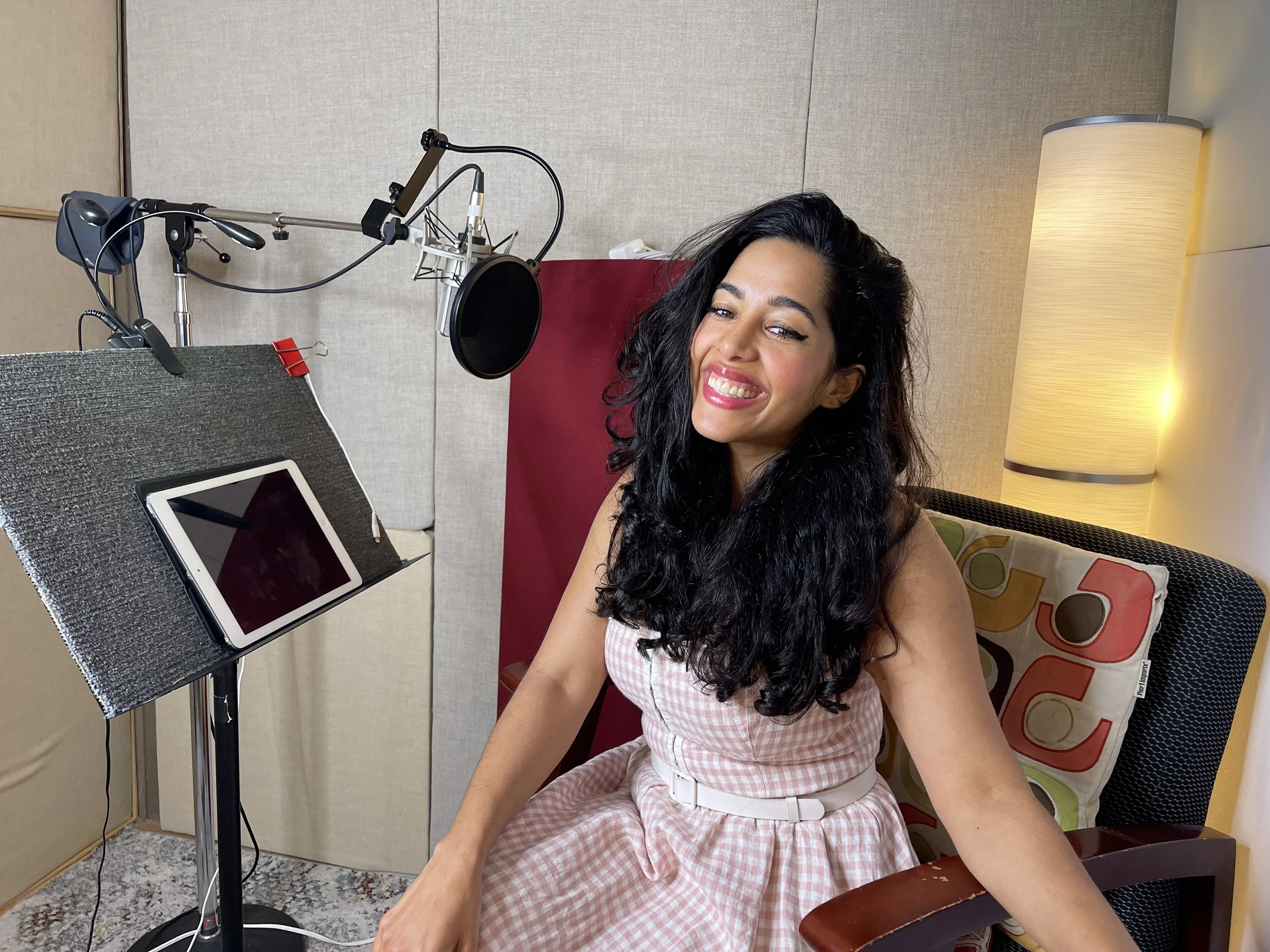 Actress Zakeeya Patel reading a romance book.