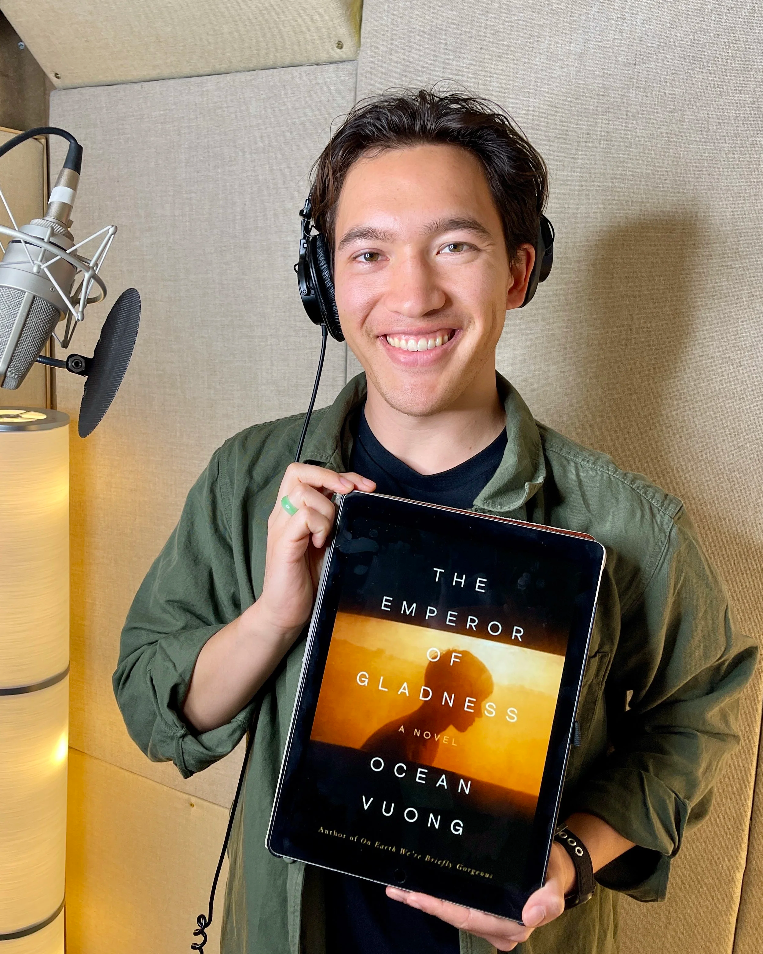 James Oh narrating Ocean Vuong's Emperor of Gladness, an Oprah book winner, and finalist for LA Times Book Prize in audio.