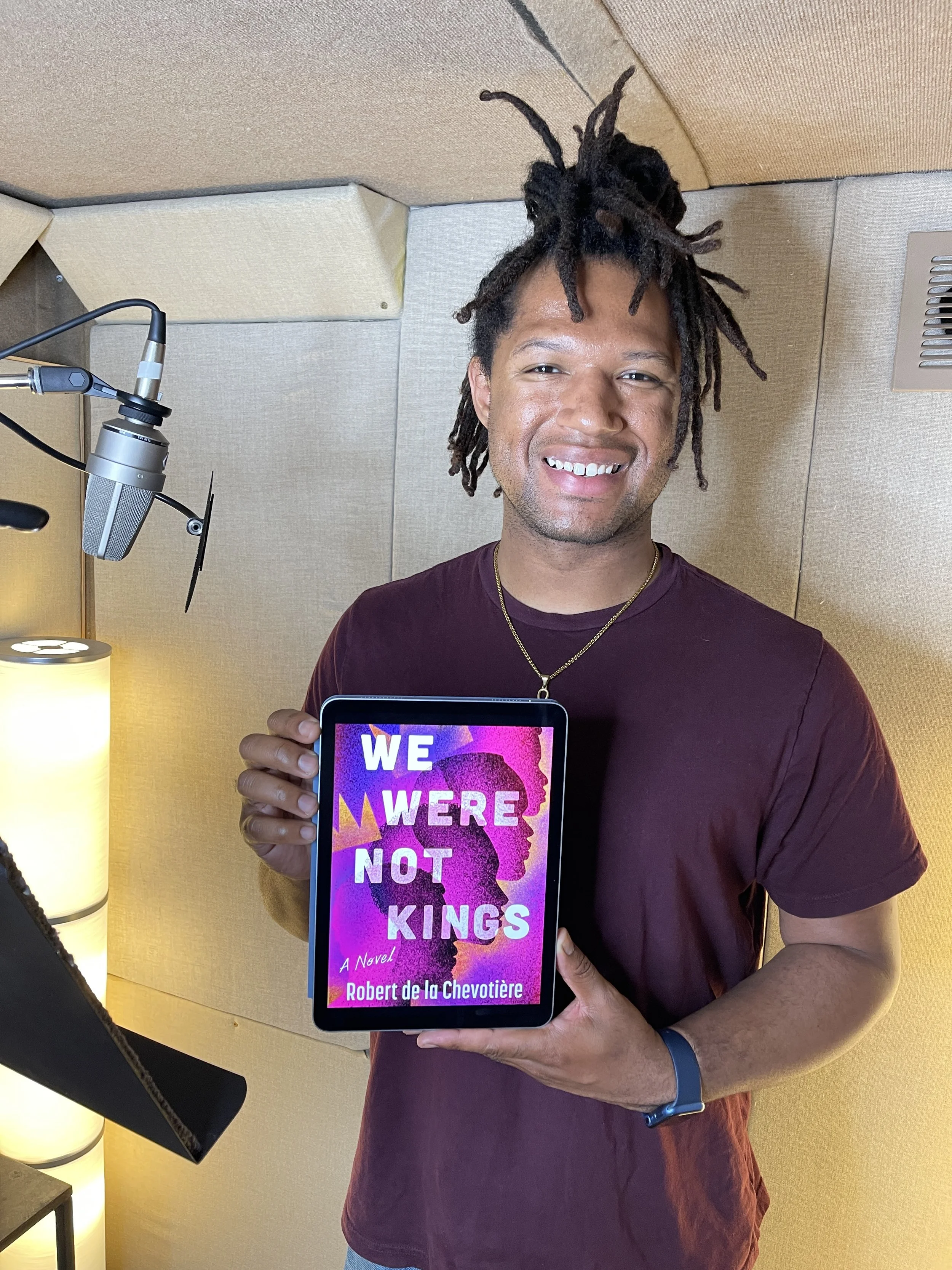 Josh Wallace narrating We Were Not Kings, a drama that takes place on Guadaloupe in the Caribbean.