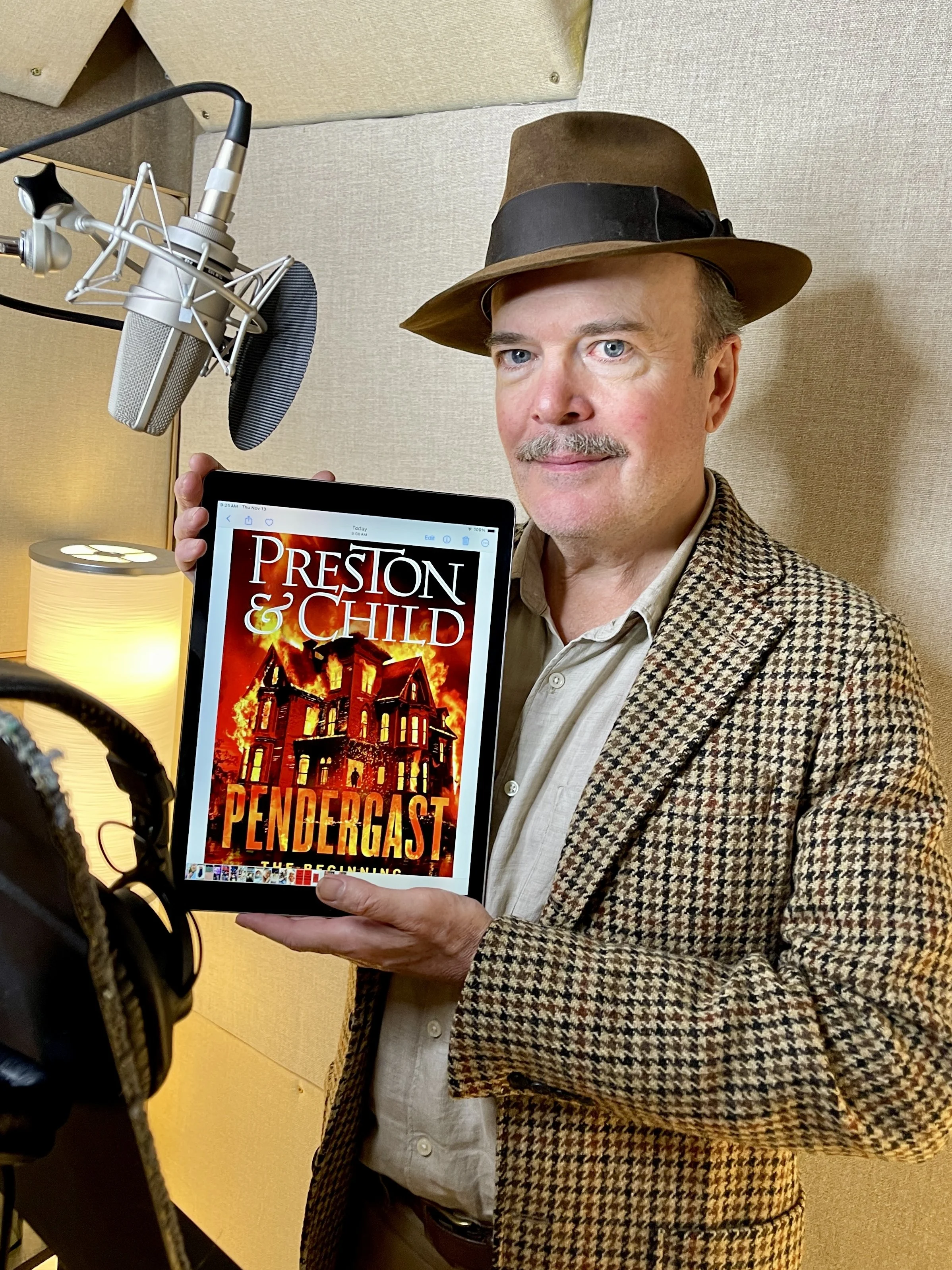 Jefferson Mays narrating the latest Douglas Preston and Lincoln Child book - Pendergast: The Beginning. 