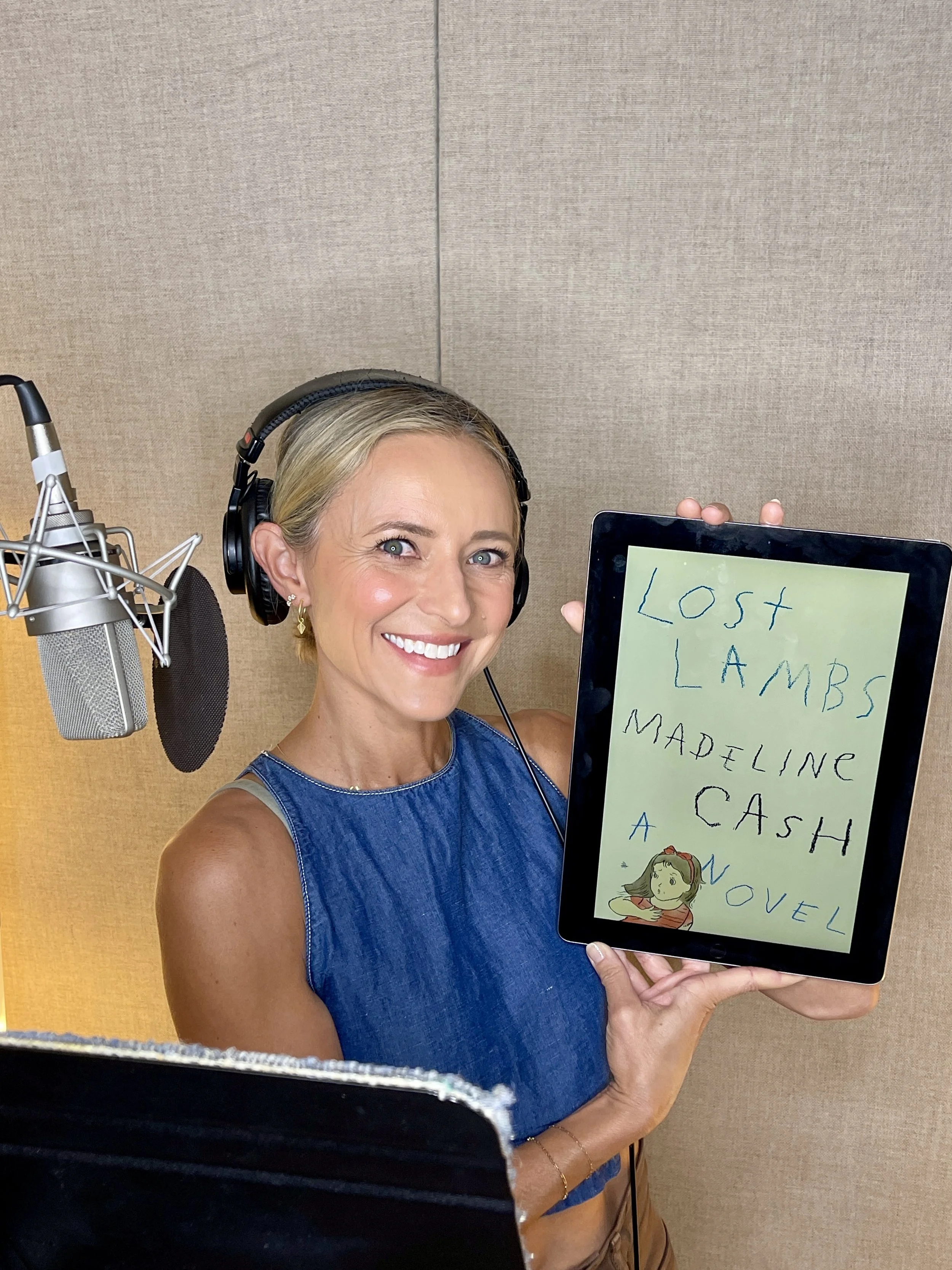 Christine Lakin narrating the mystery LOST LAMBS, by Madeline Cash.