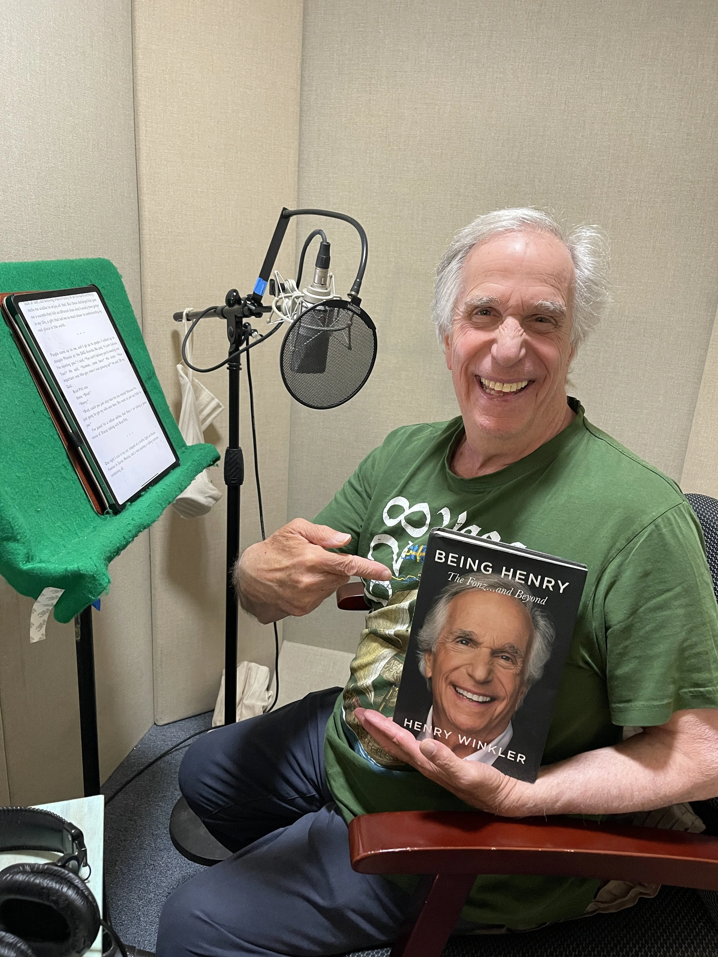 Actor Henry Winkler narrating his memoir Being Henry.