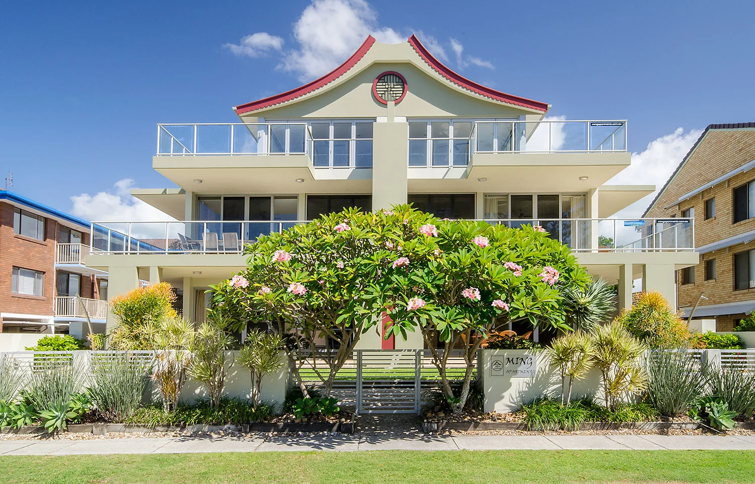 Exterior of MING 3 Beachfront on Marine Parade in Kingscliff.