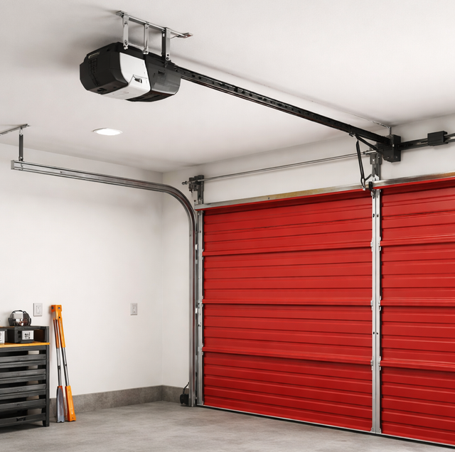 garage door opener carriage snagged on rail bent angle