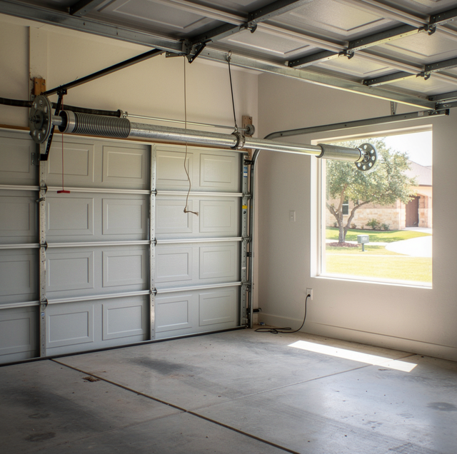 bent garage door torsion shaft binding one spot