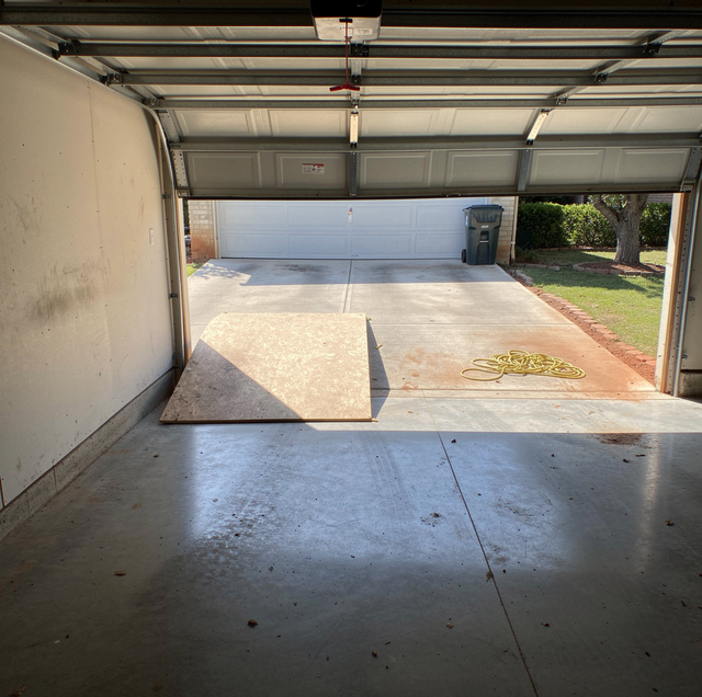 garage door stuck closed trapping wheelchair inside