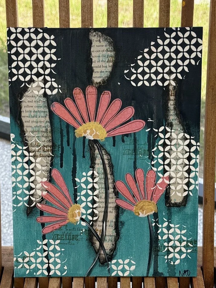 Mocktails and Mixed Media Canvas Board Workshop