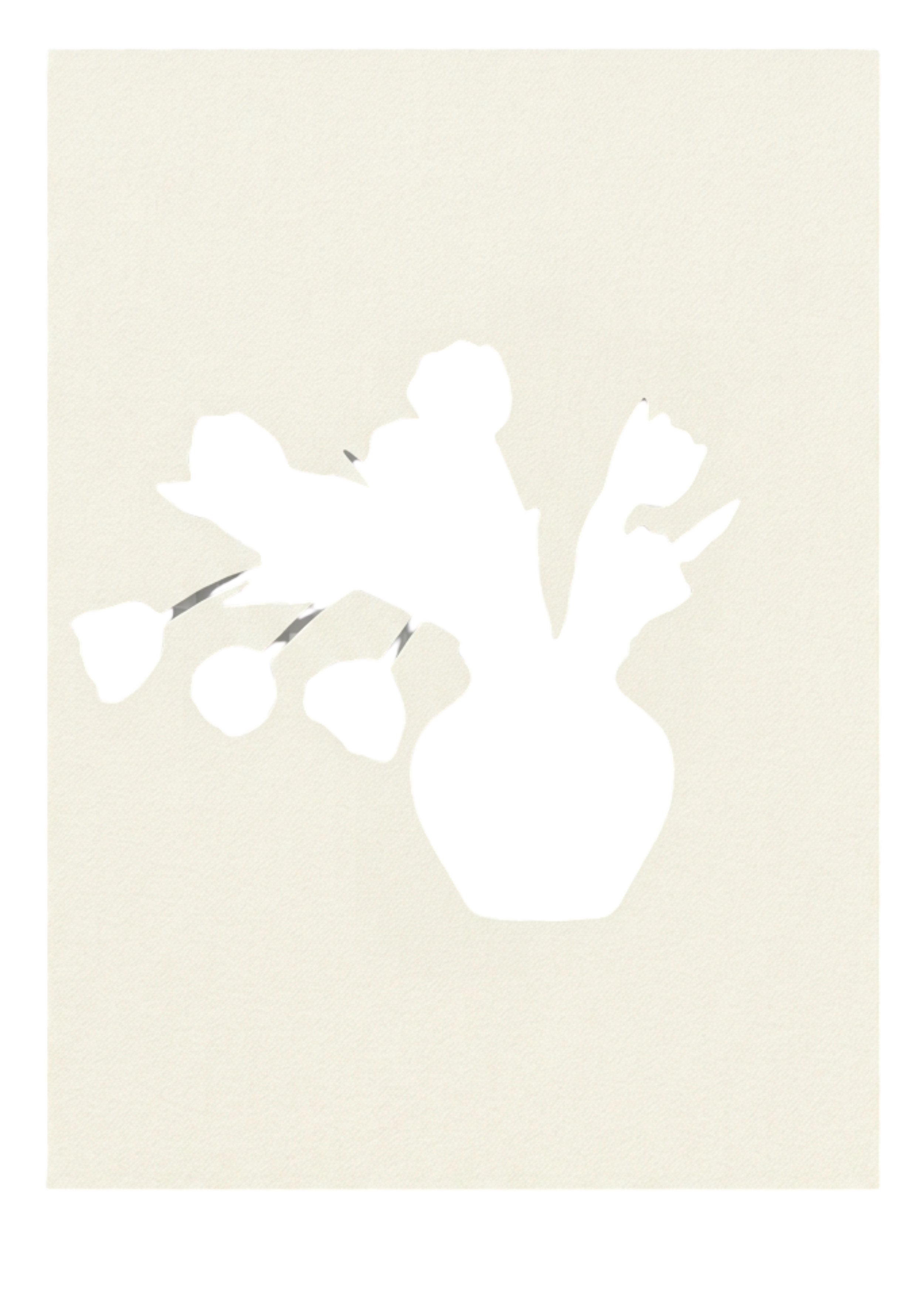 Ink stamping on paper with fingerprint and bar code.