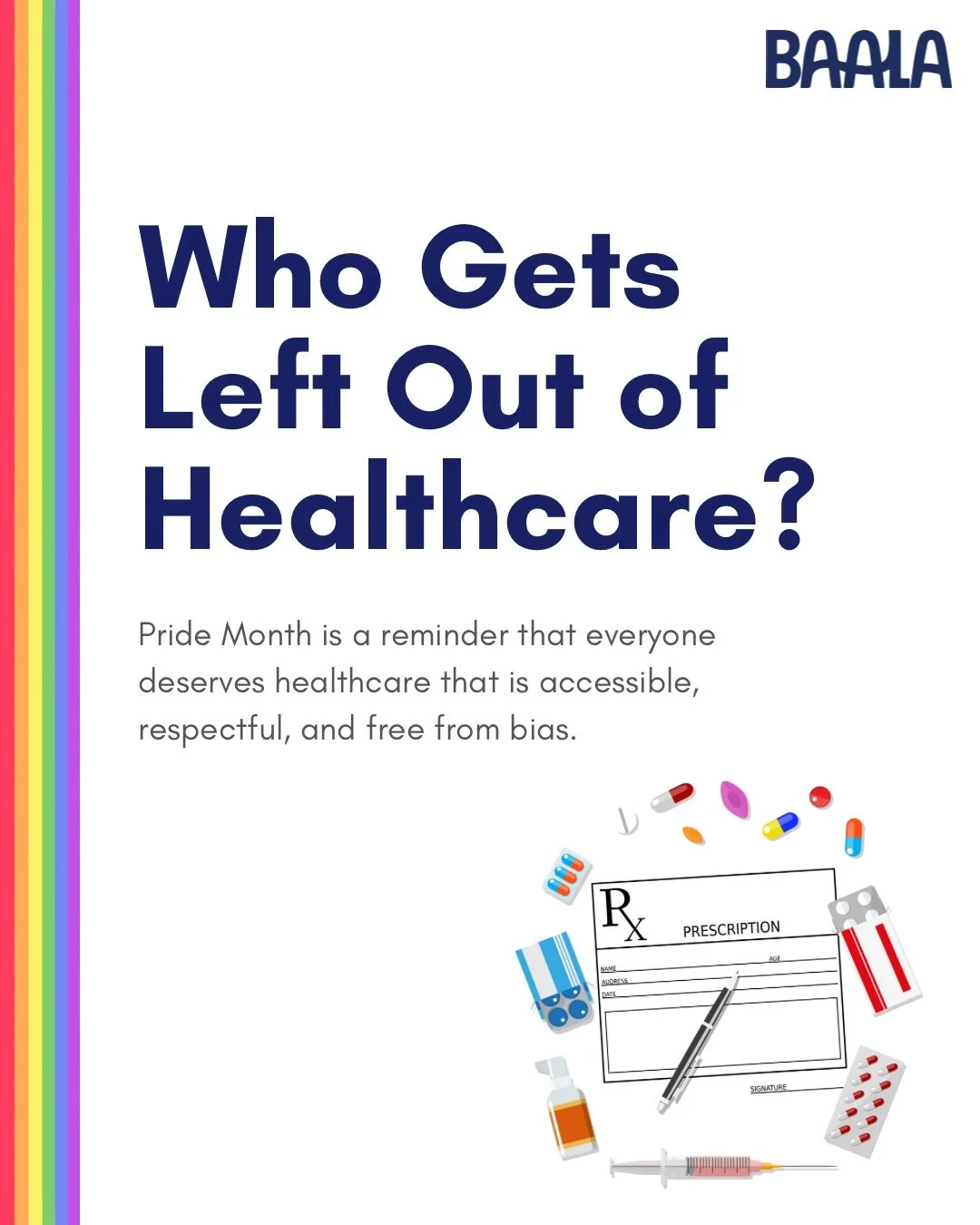 This Pride Month, we&rsquo;re championing healthcare that is inclusive, respectful, and designed for everyone.

Building inclusive healthcare starts with asking who is missing from the conversation, and ensuring they are not left behind. 🌈

#baala #