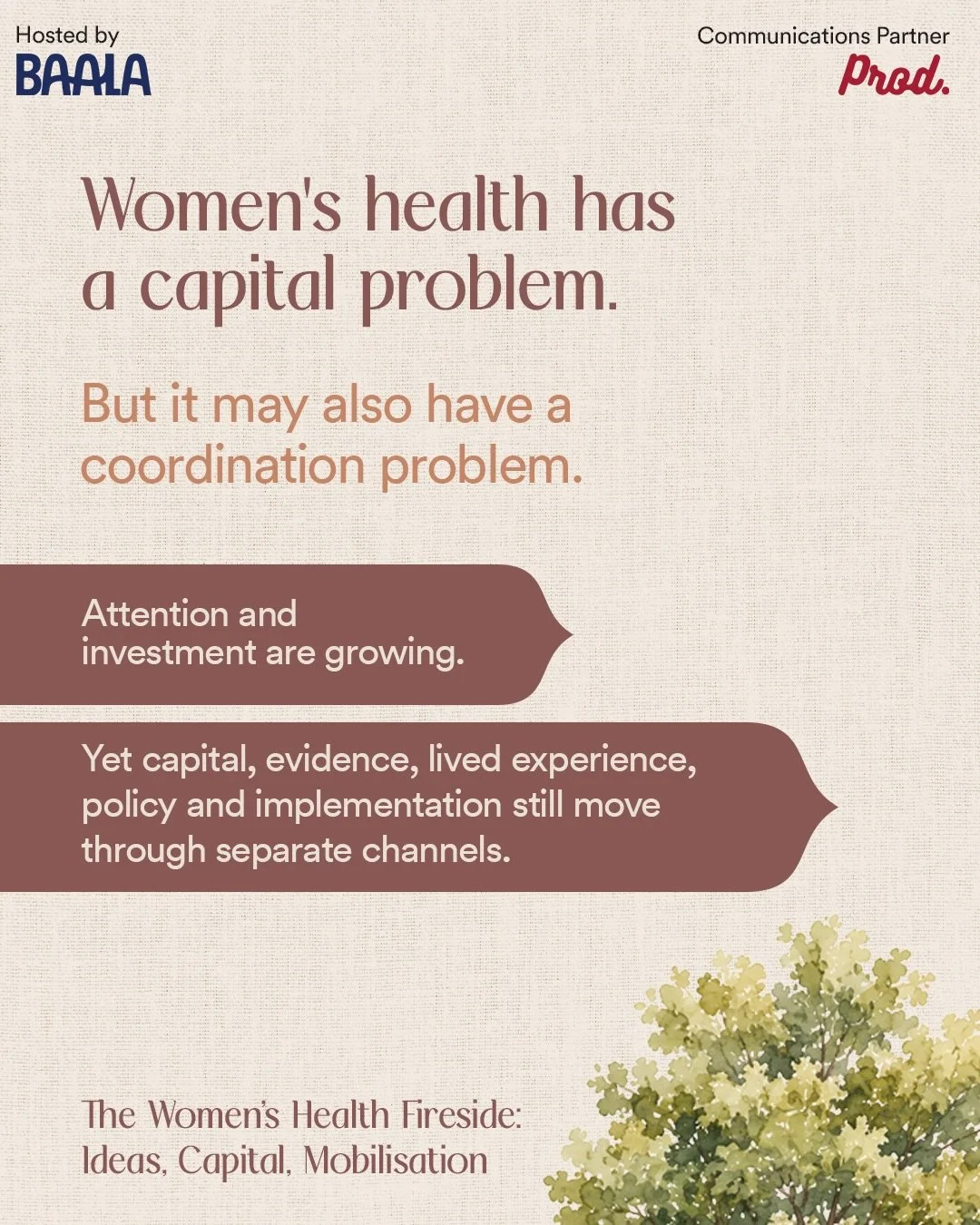 Women&rsquo;s health is attracting more capital. But is it reaching the right places, and are we connecting it well enough?

Can philanthropy do more than fund solutions, to help build the partnerships and systems that make them last?

Join us for Th