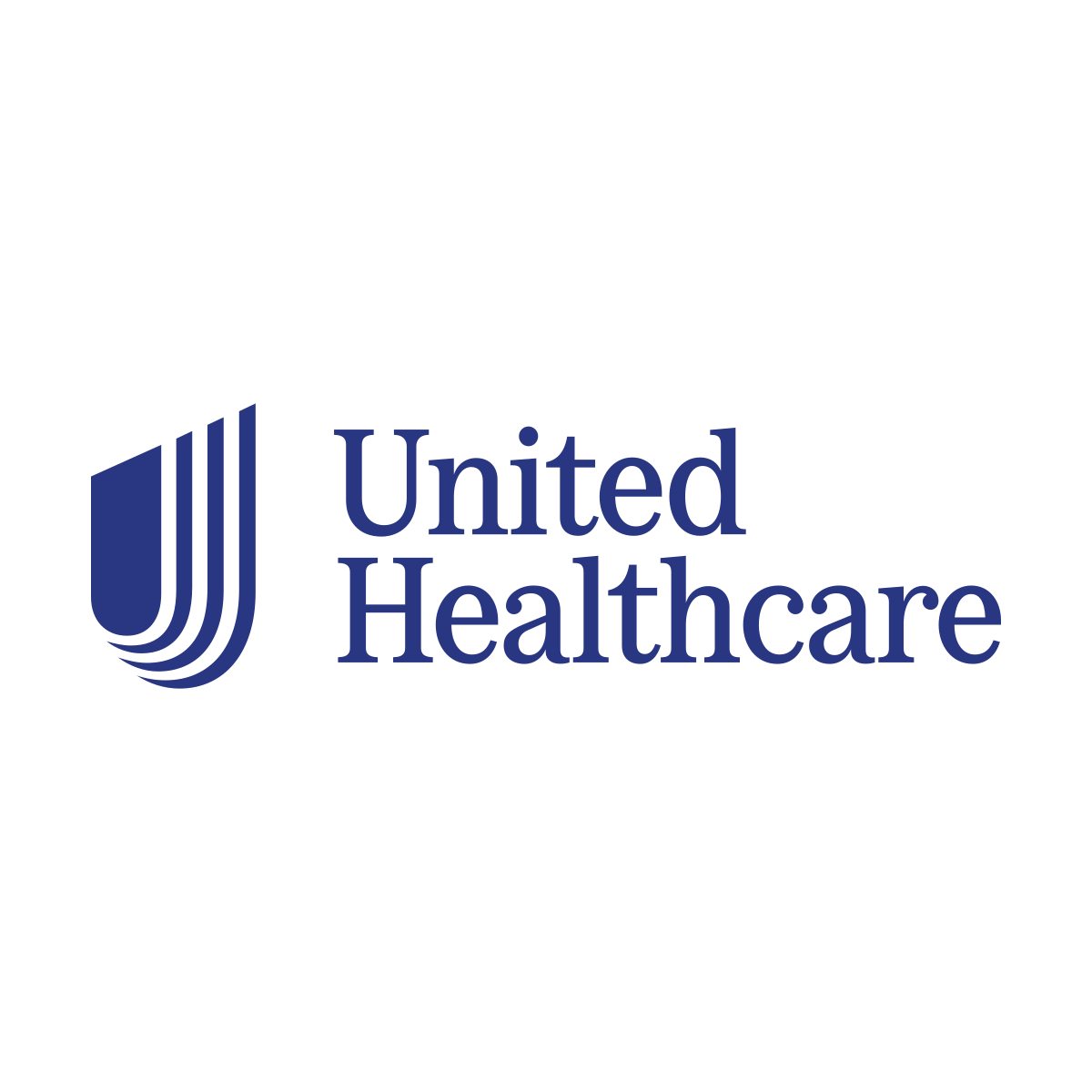 United Healthcare logo with a stylized blue 'U' and the company name written in blue text.